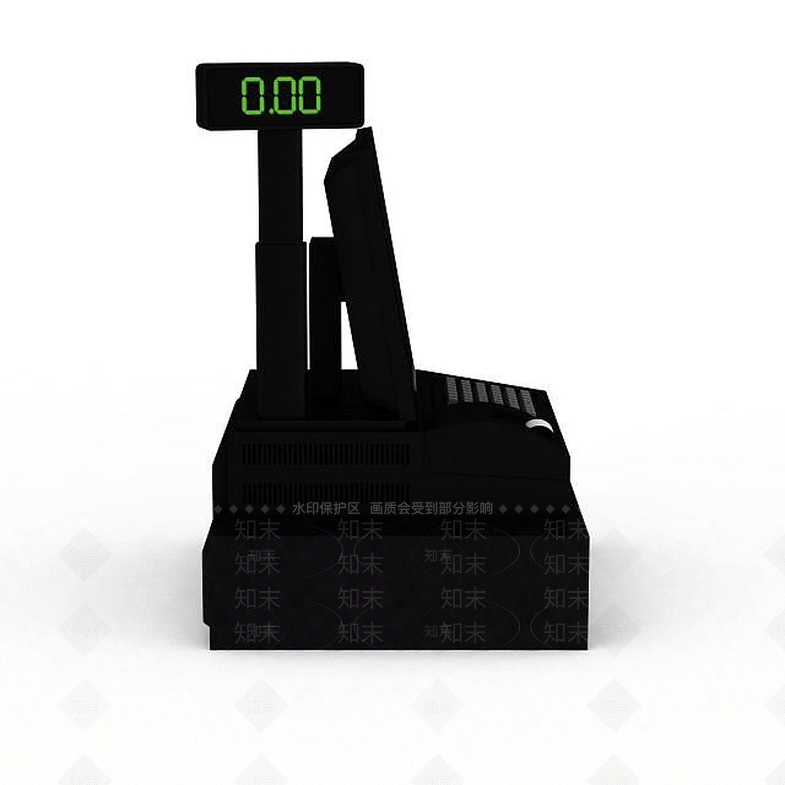 现代超市收银机3D模型下载【ID:1197573582】