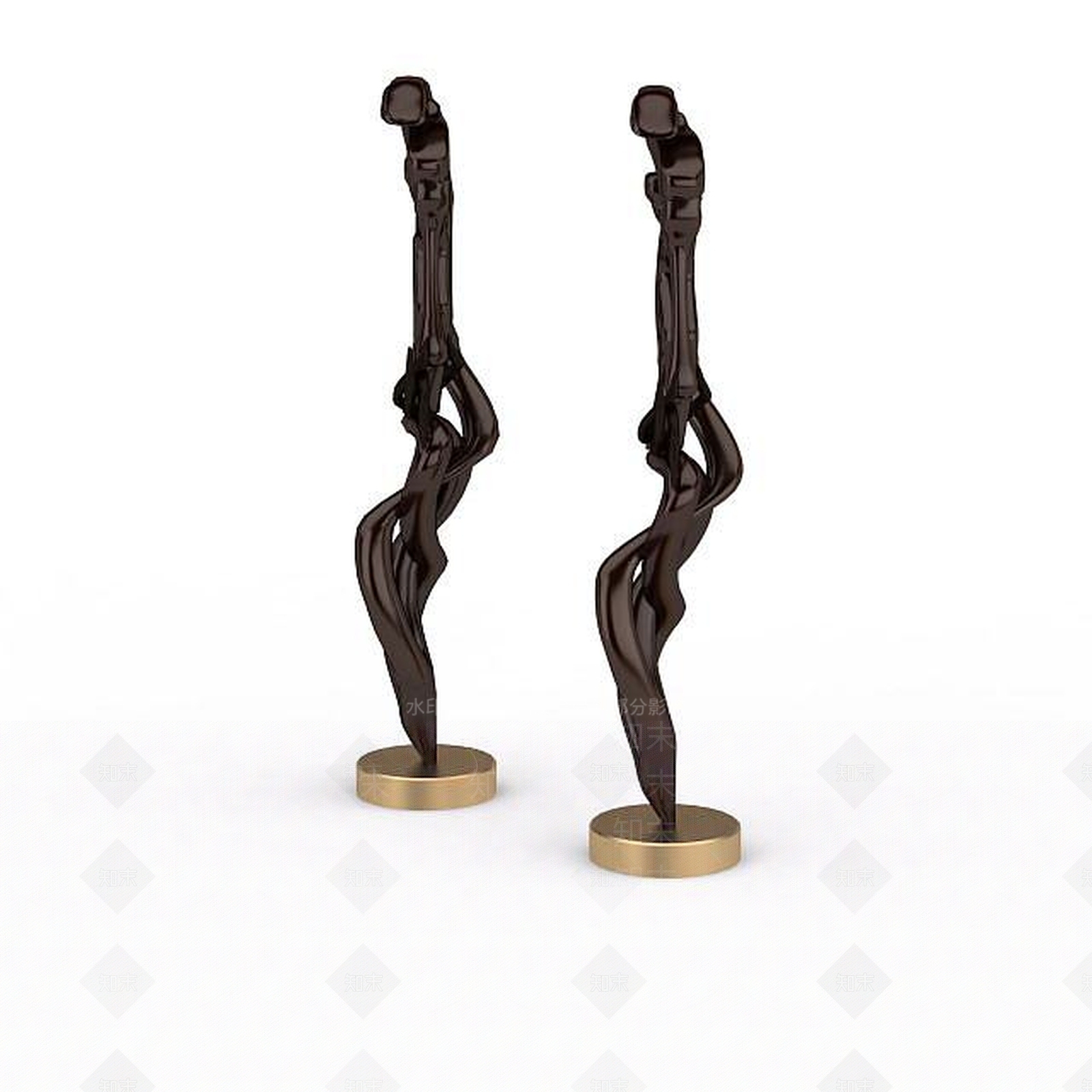 现代办公装饰品3D模型下载【ID:1197573688】