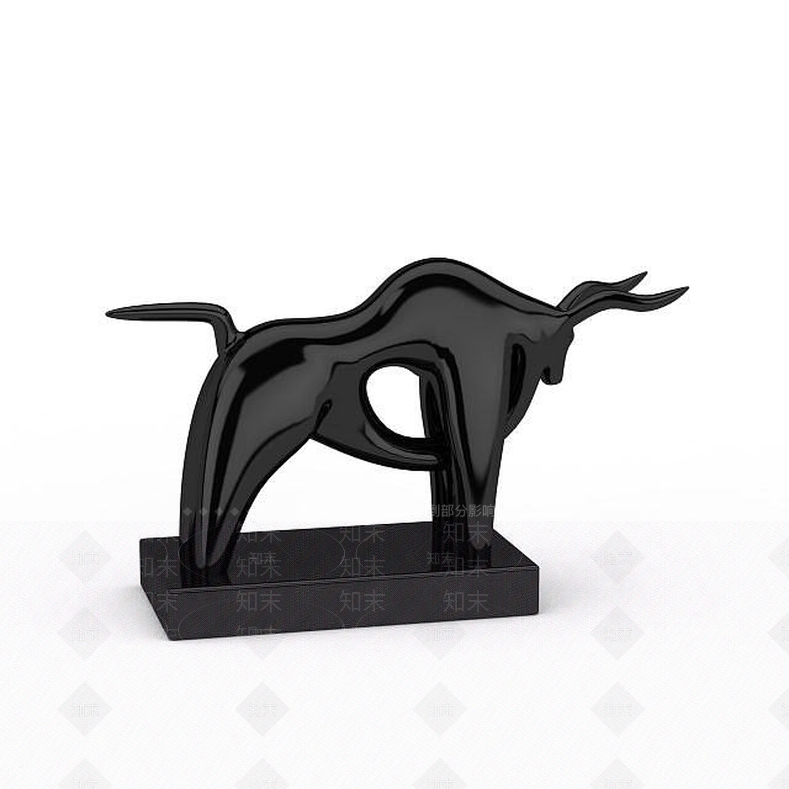 现代办公装饰品3D模型下载【ID:1197574159】