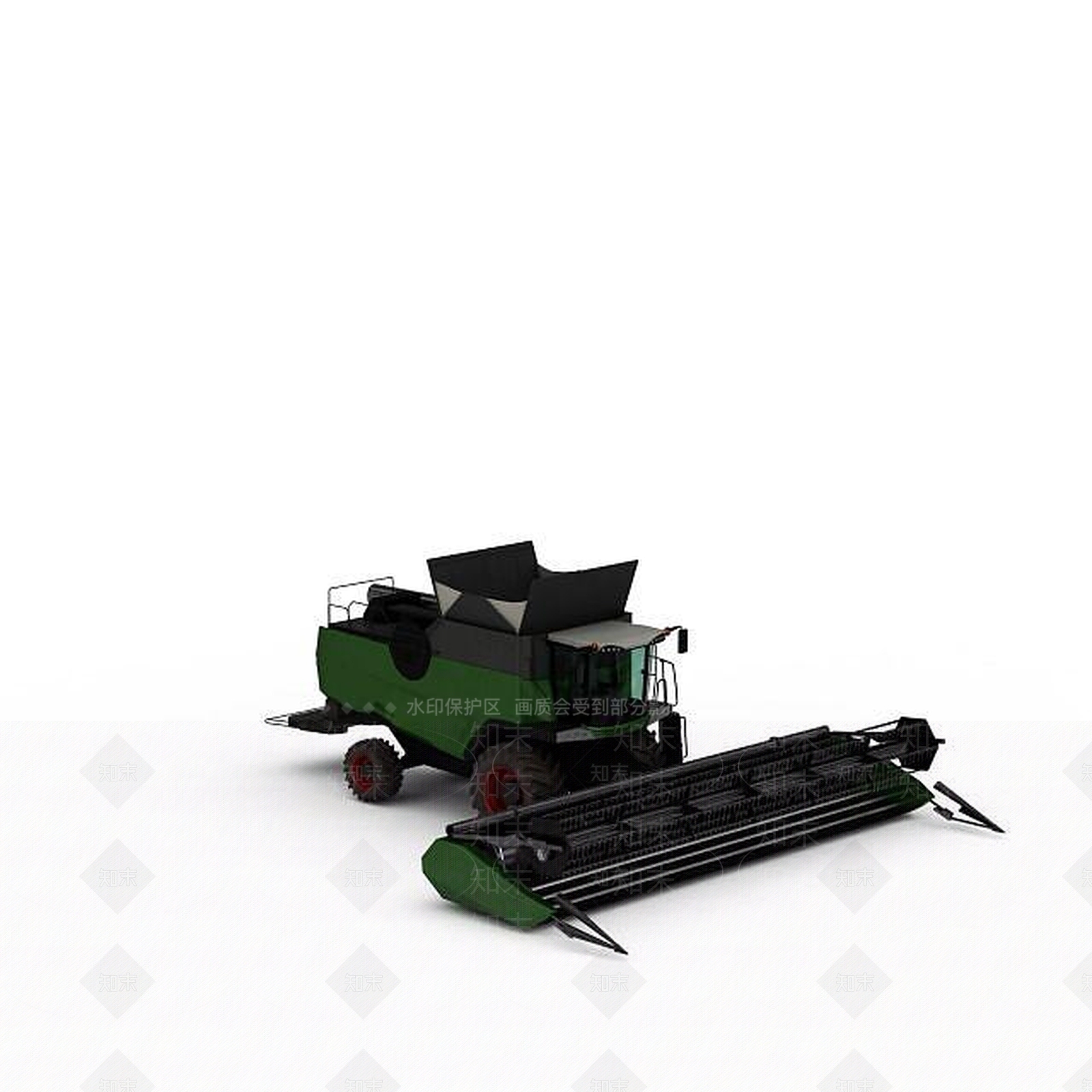 现代农用收割机3D模型下载【ID:1197575524】