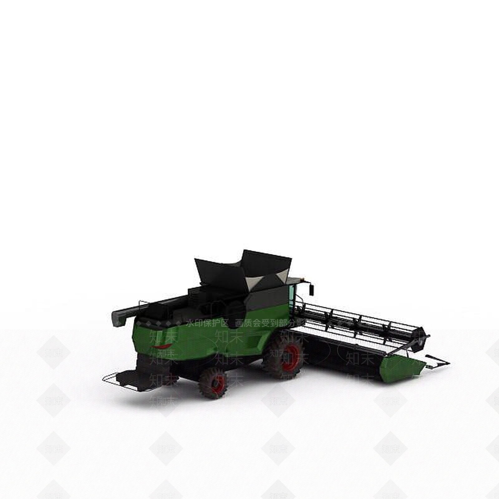 现代农用收割机3D模型下载【ID:1197575524】