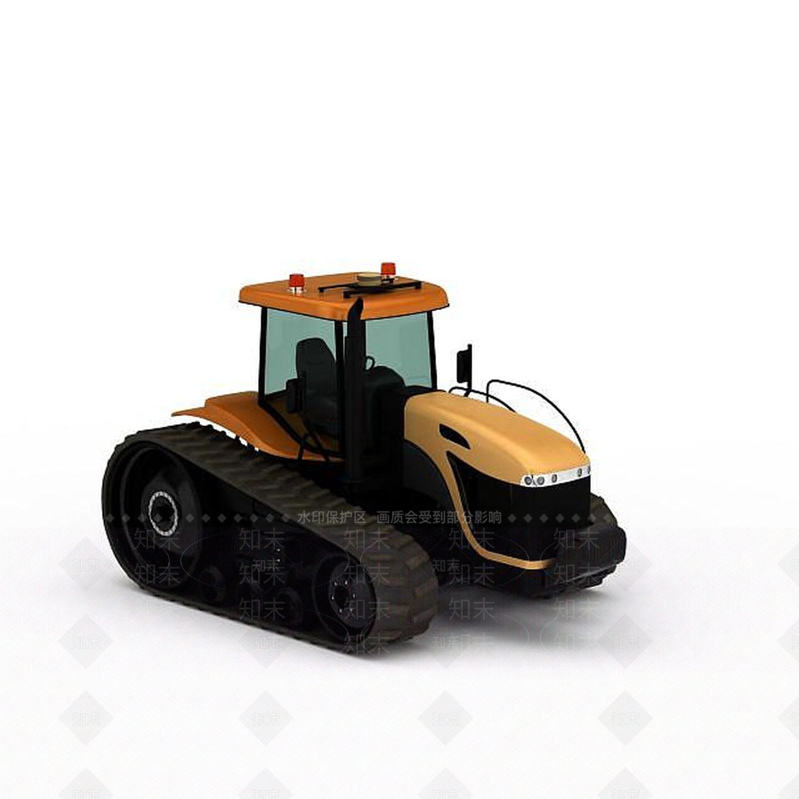 现代拖拉机3D模型下载【ID:1197575517】