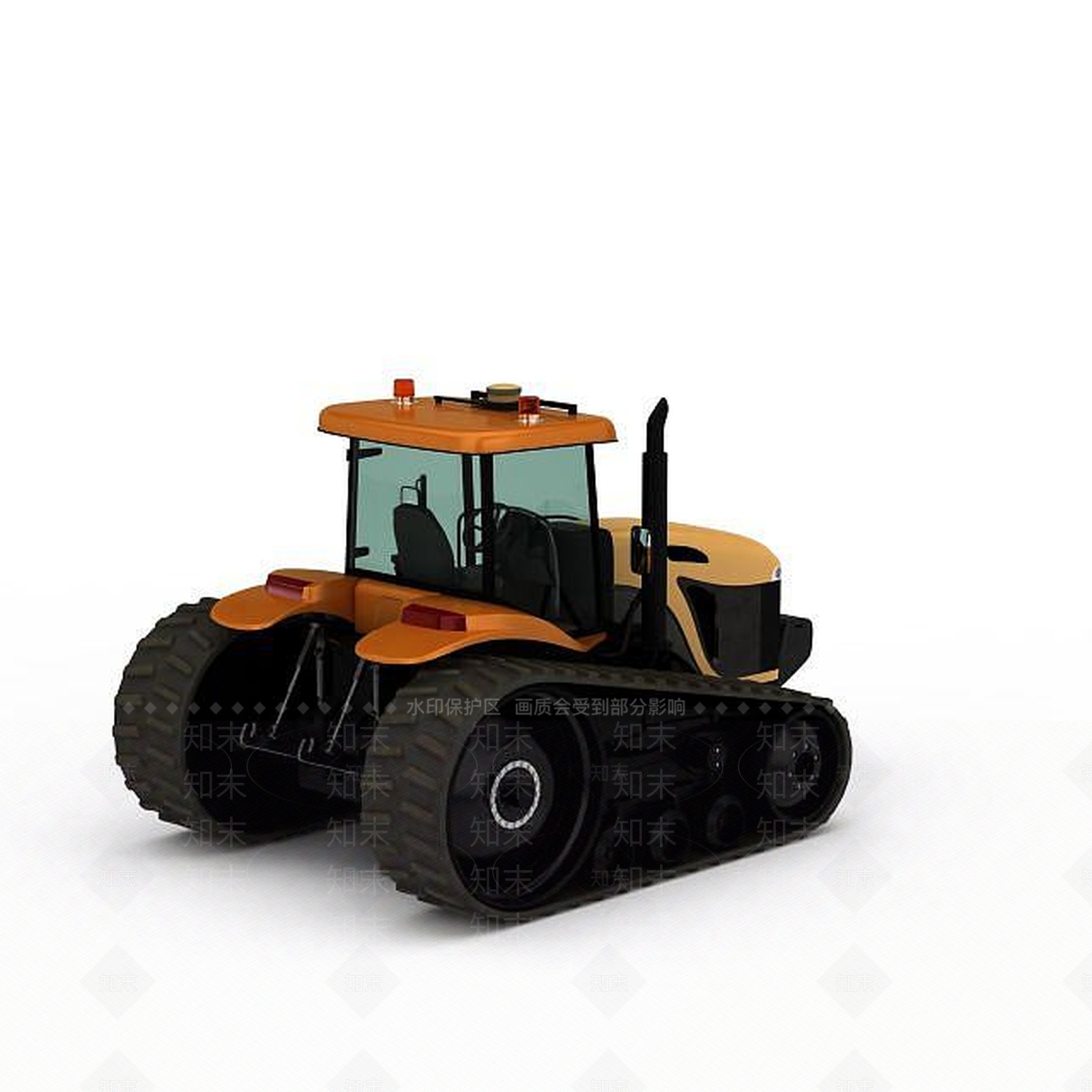 现代拖拉机3D模型下载【ID:1197575517】