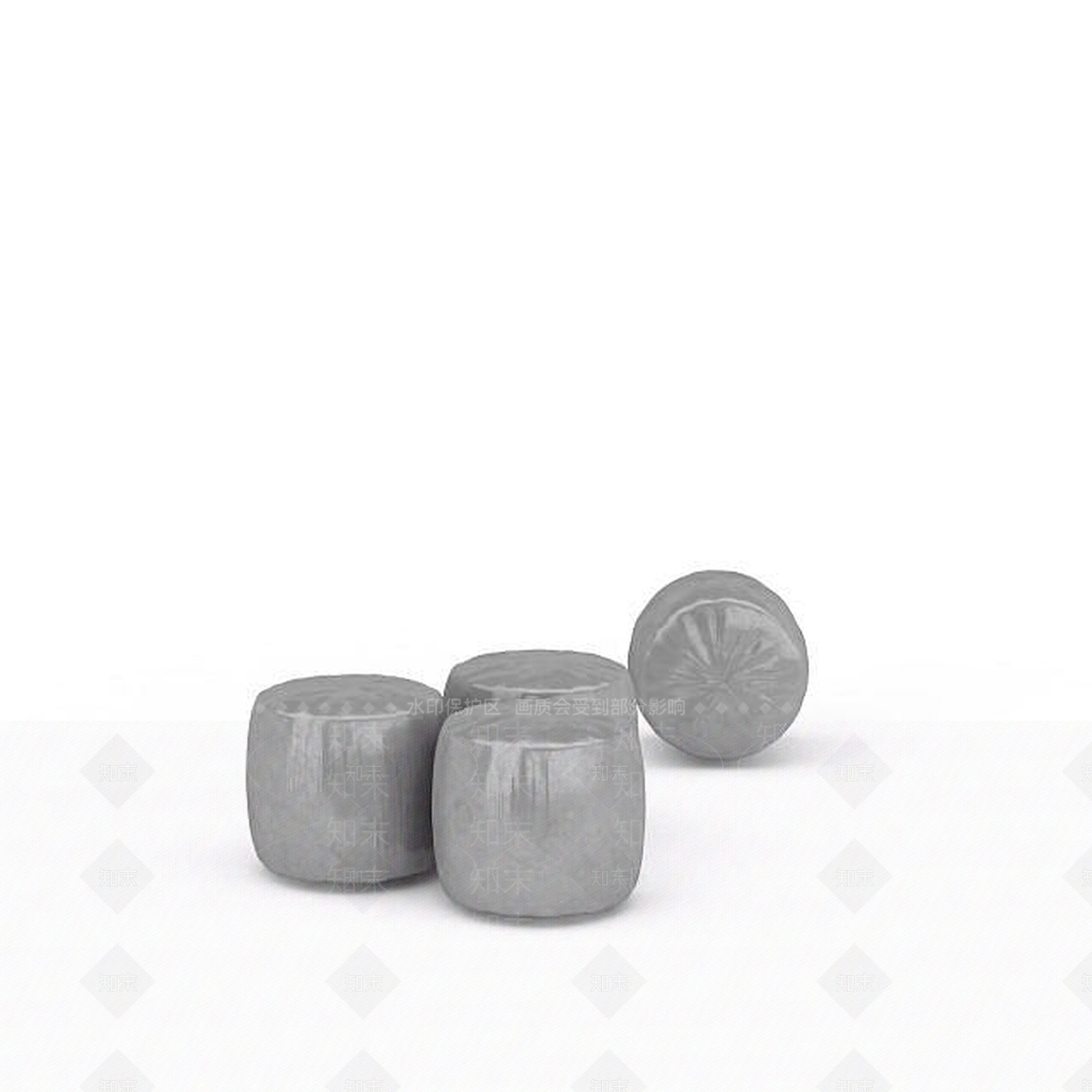 现代公园石头凳子3D模型下载【ID:1197576080】