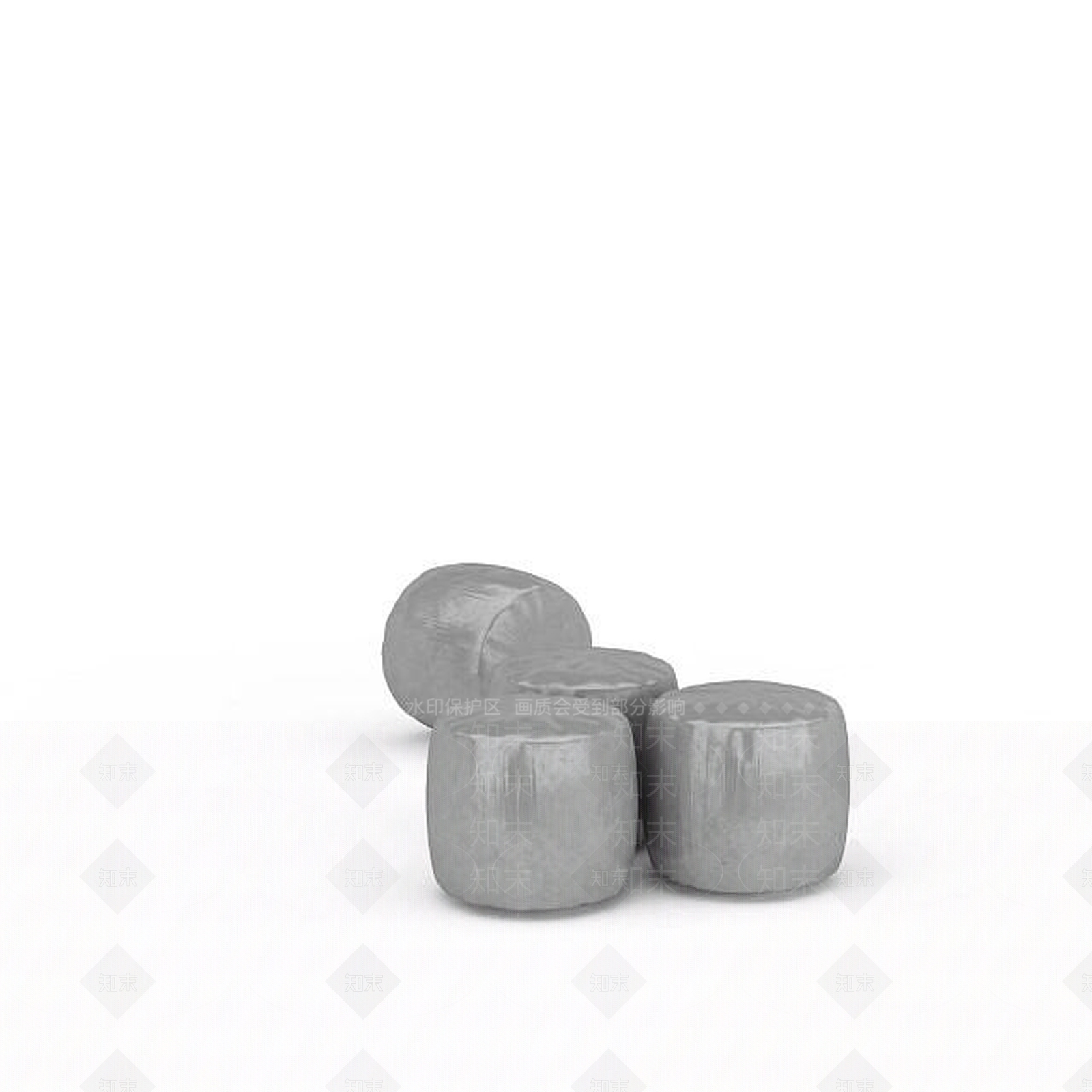 现代公园石头凳子3D模型下载【ID:1197576080】