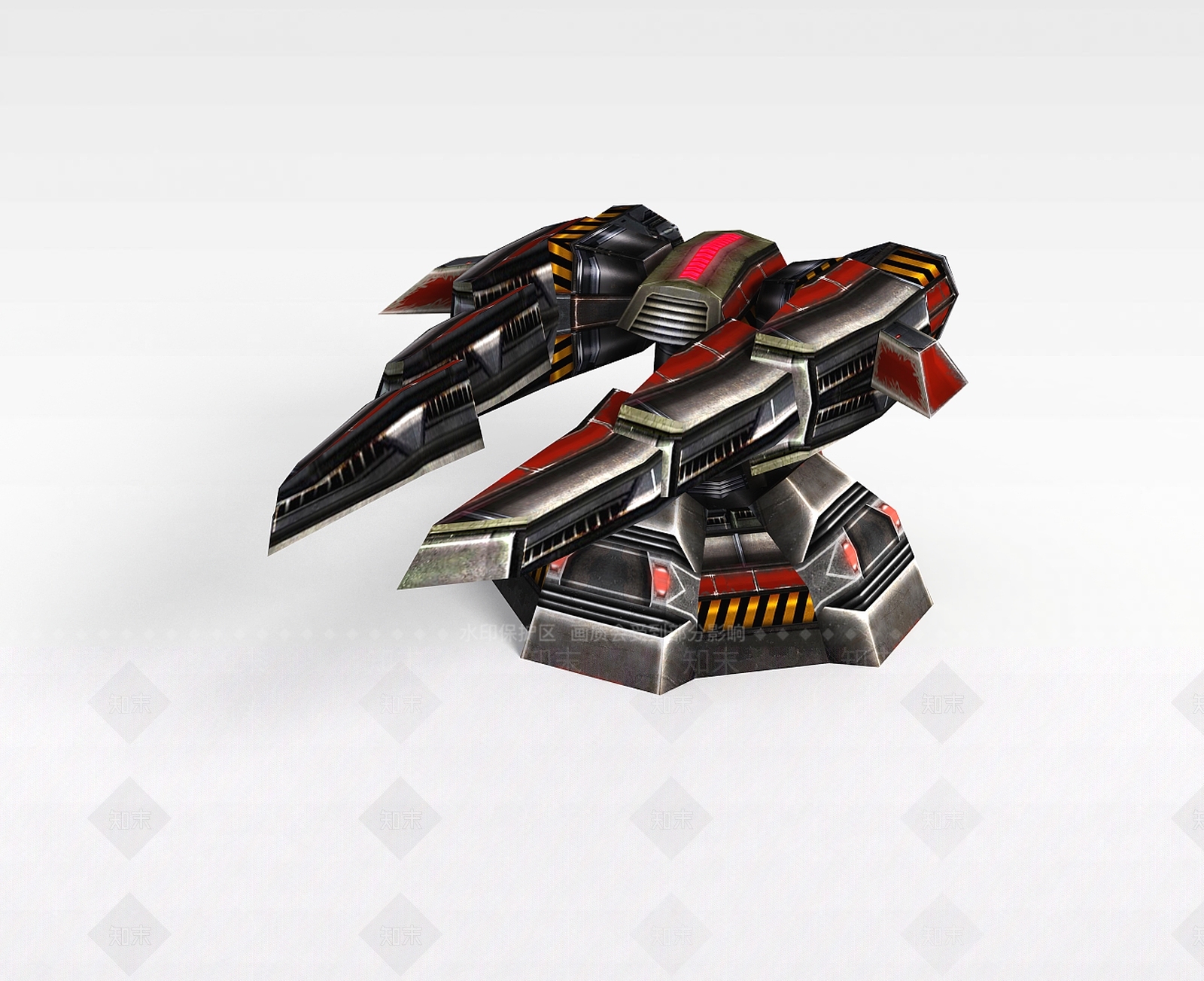 现代游戏道具装备炮塔3D模型下载【ID:1197578503】