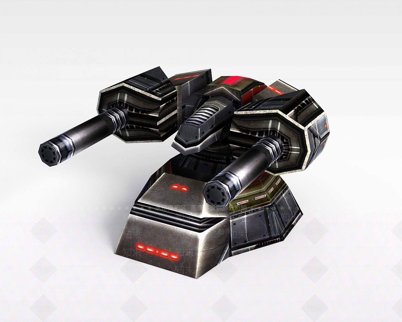 现代游戏道具装备炮塔3D模型下载【ID:1197578576】