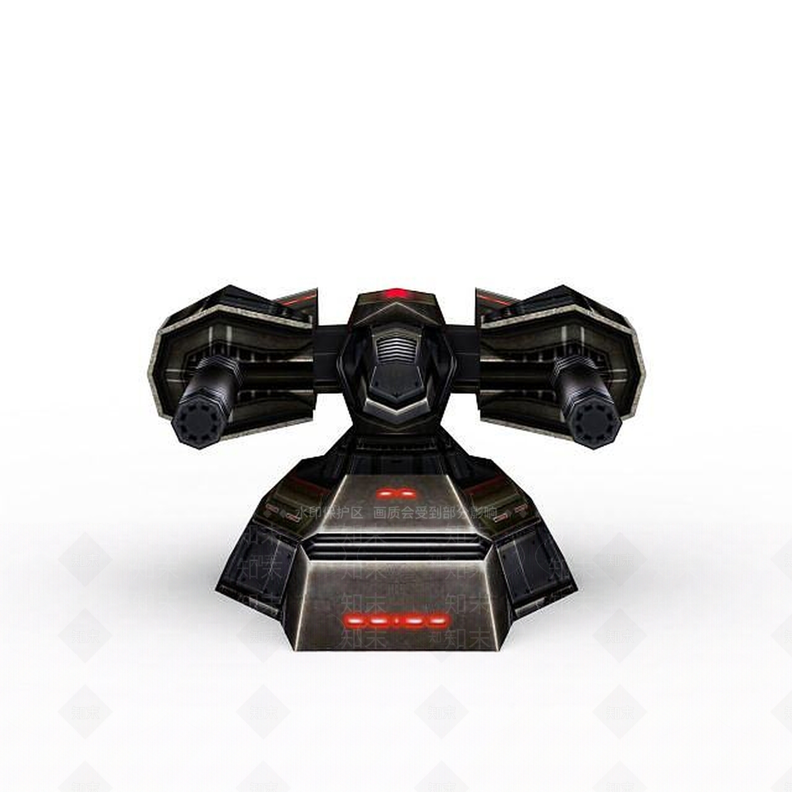 现代游戏道具装备炮塔3D模型下载【ID:1197578576】