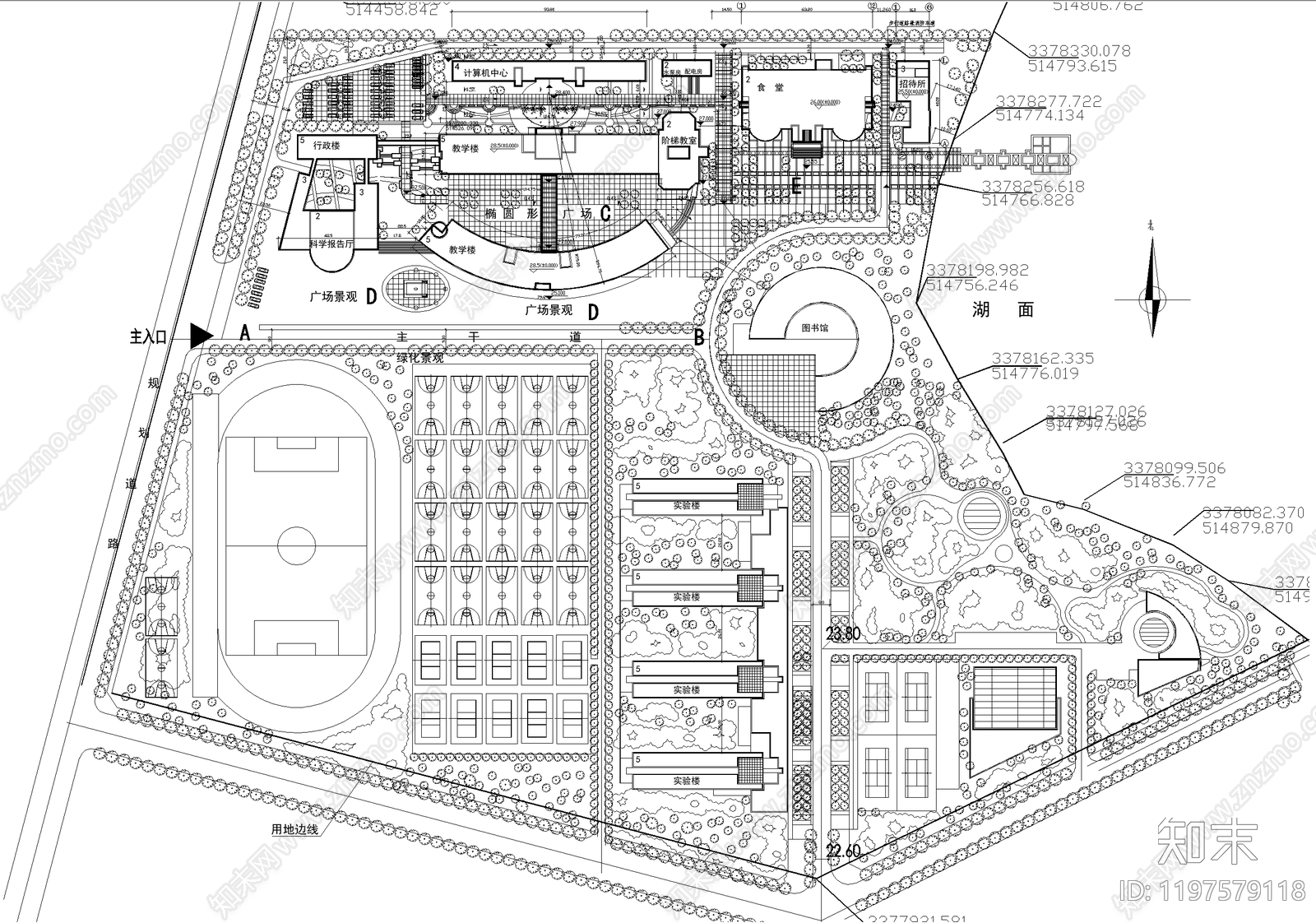 校园景观施工图下载【ID:1197579118】