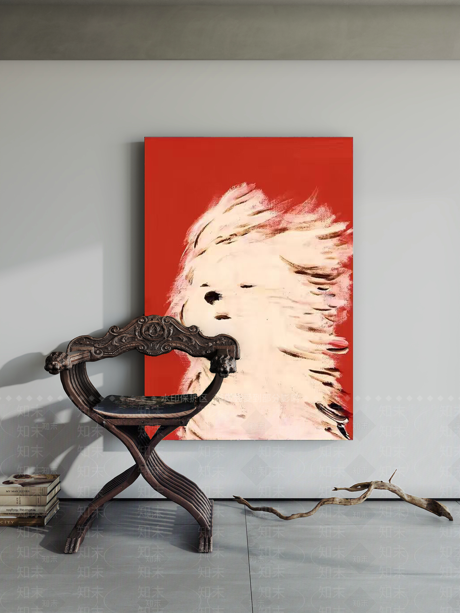 现代奶油挂画3D模型下载【ID:1197579806】