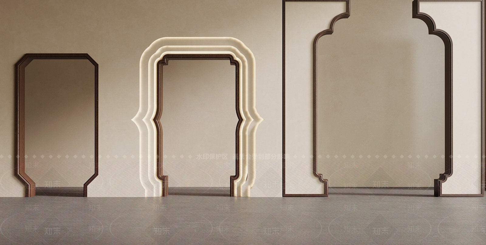 新中式门套SU模型下载【ID:1197581636】