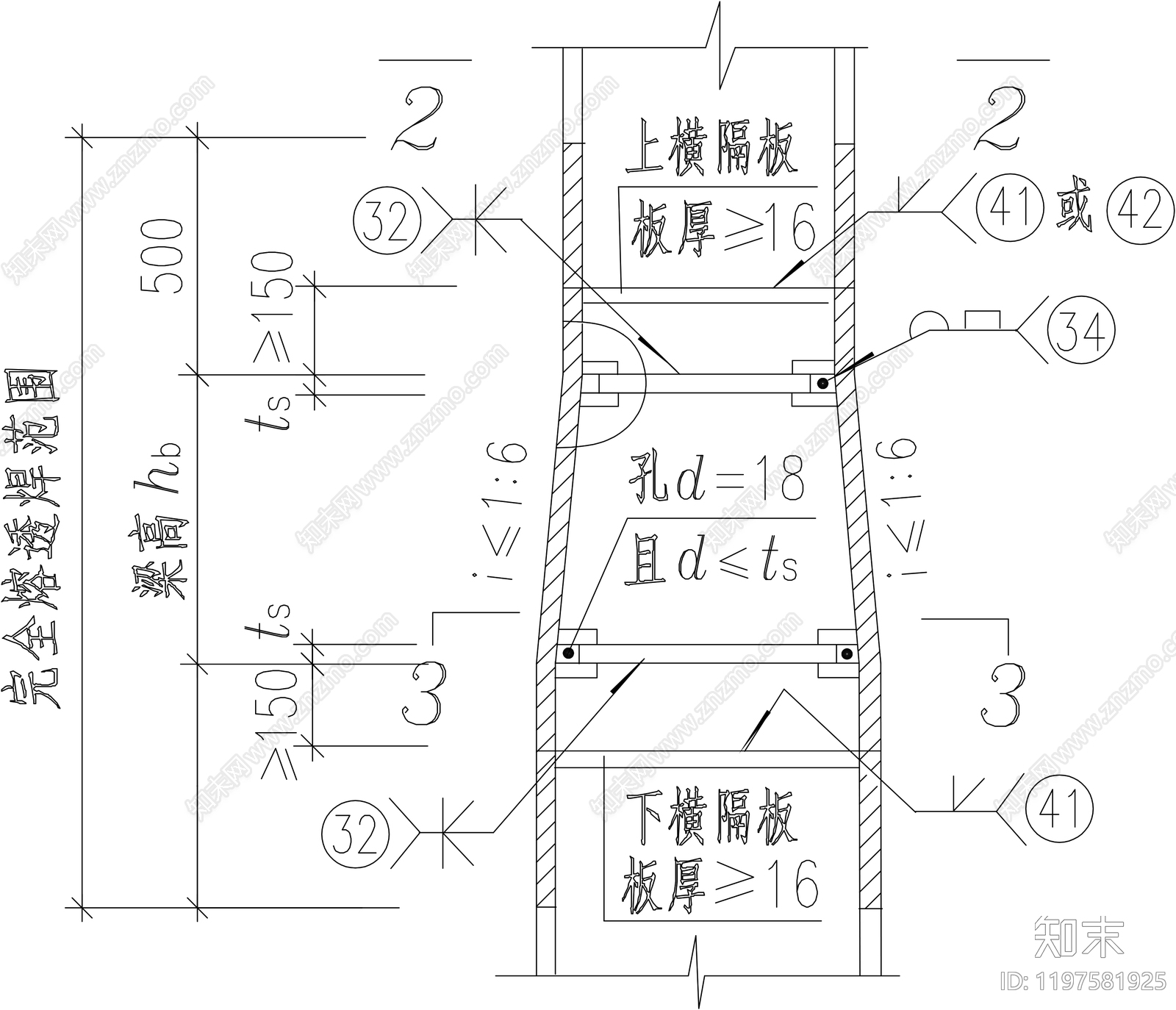 钢结构节点cad施工图下载【ID:1197581925】