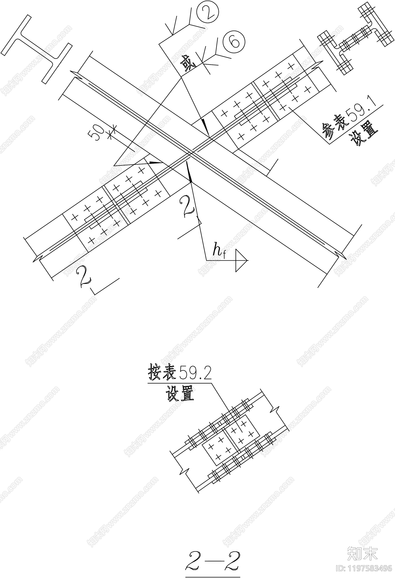 钢结构节点cad施工图下载【ID:1197583496】