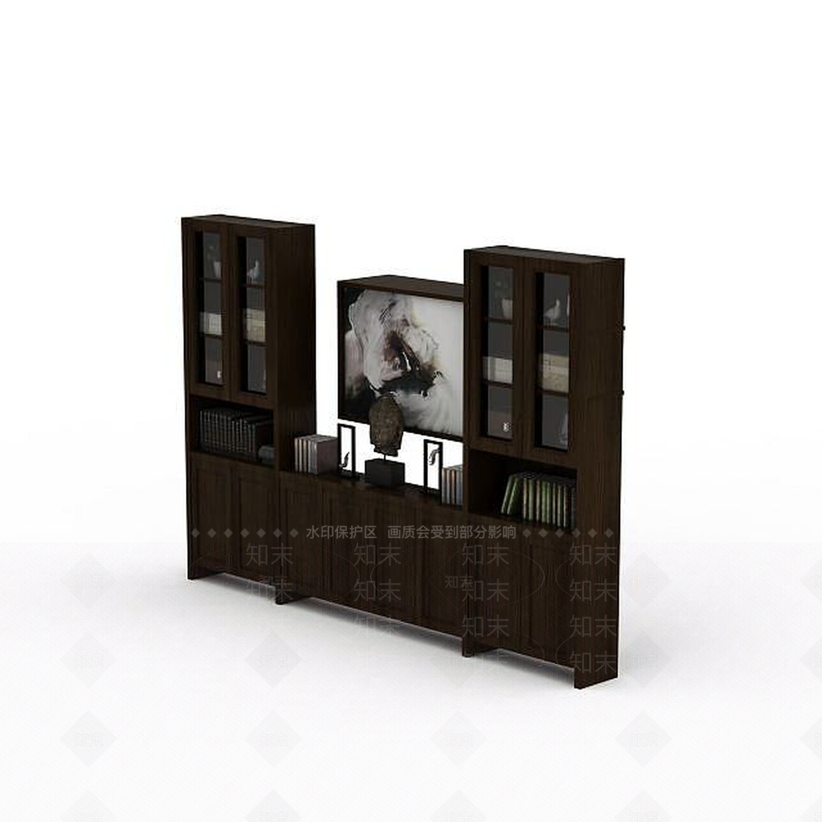 现代办公室书柜3D模型下载【ID:1197584128】