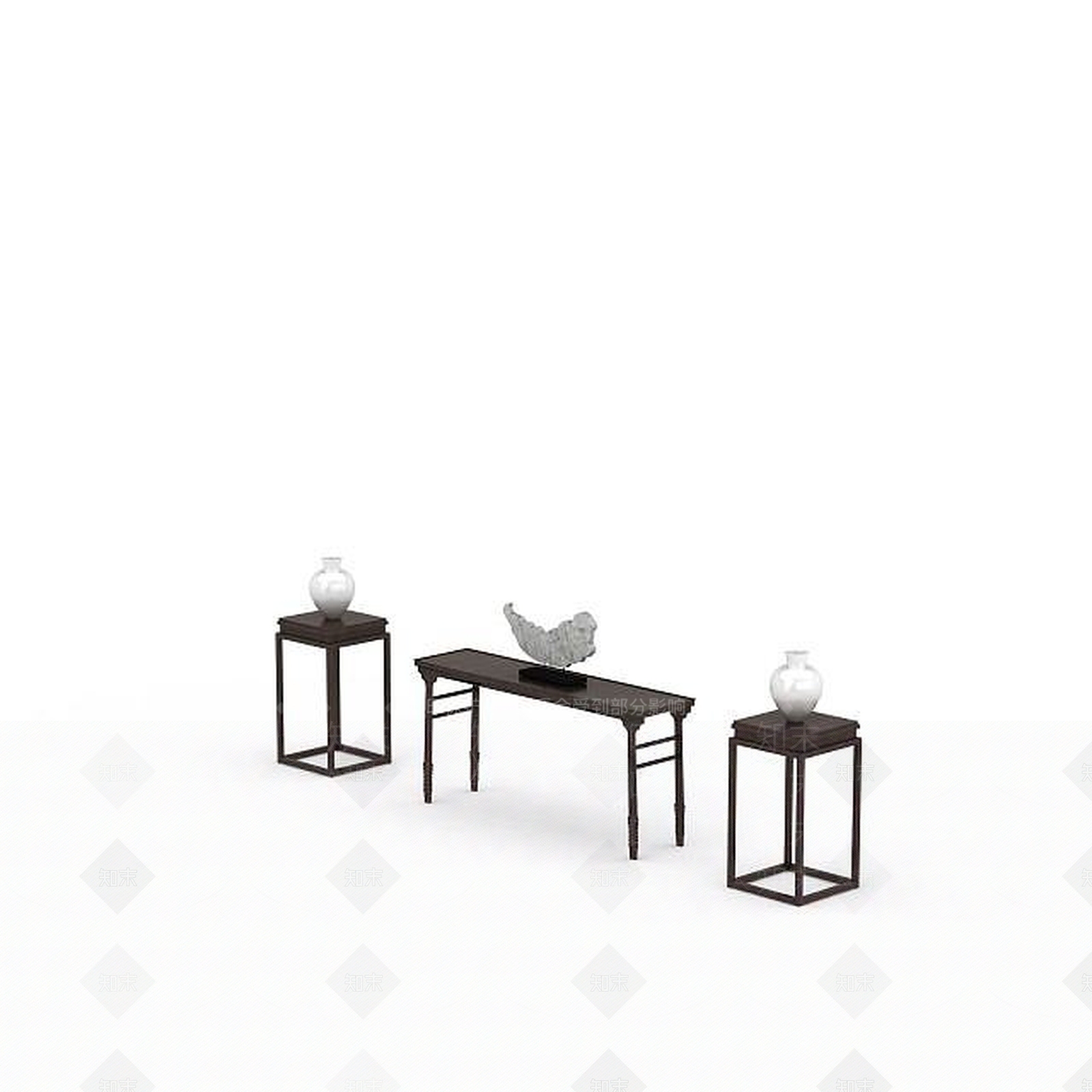 现代办公室摆件3D模型下载【ID:1197584673】