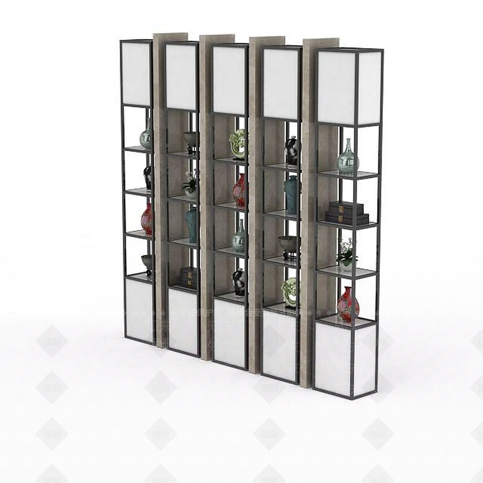 现代商品展示柜3D模型下载【ID:1197584824】