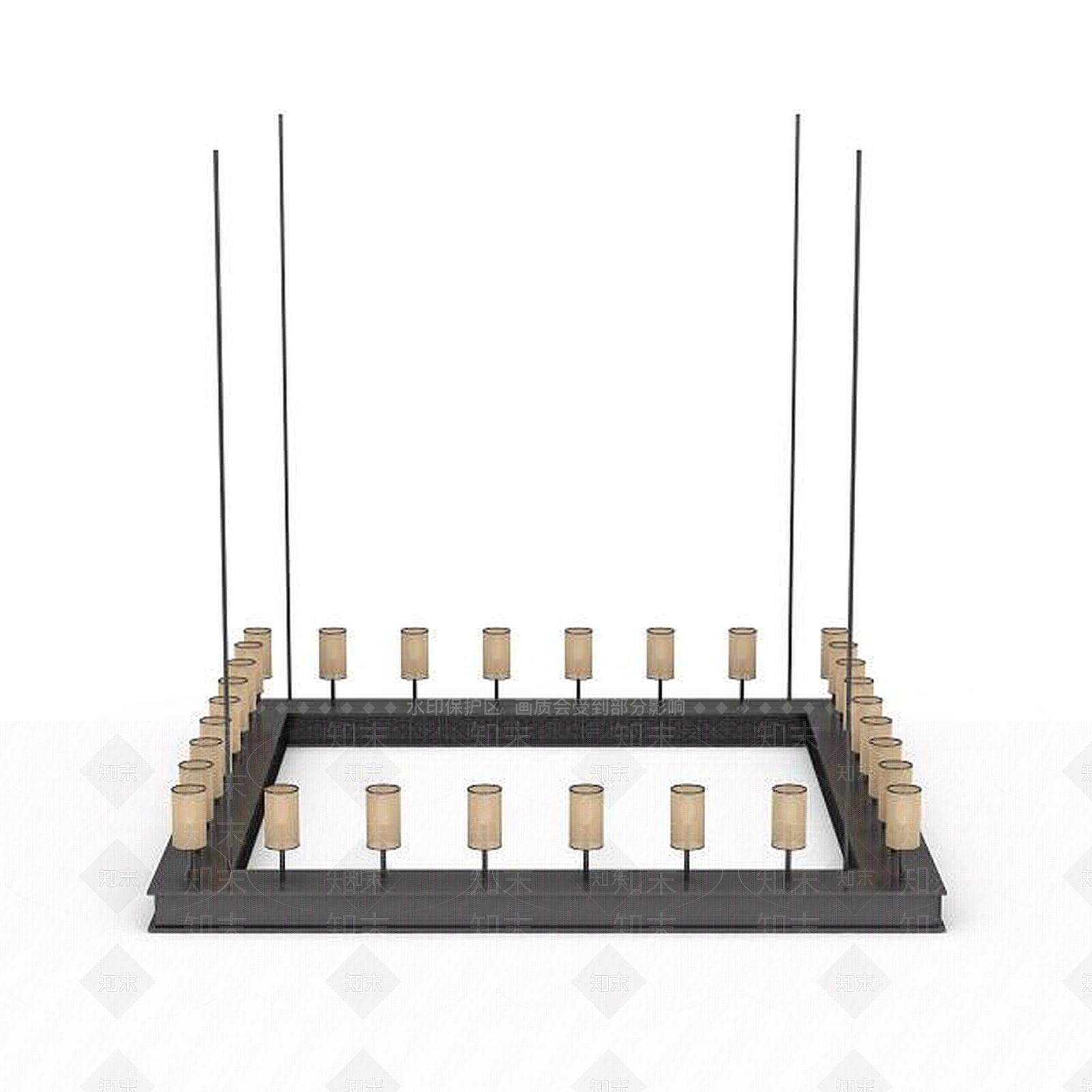 现代舞台灯吊灯3D模型下载【ID:1197584967】