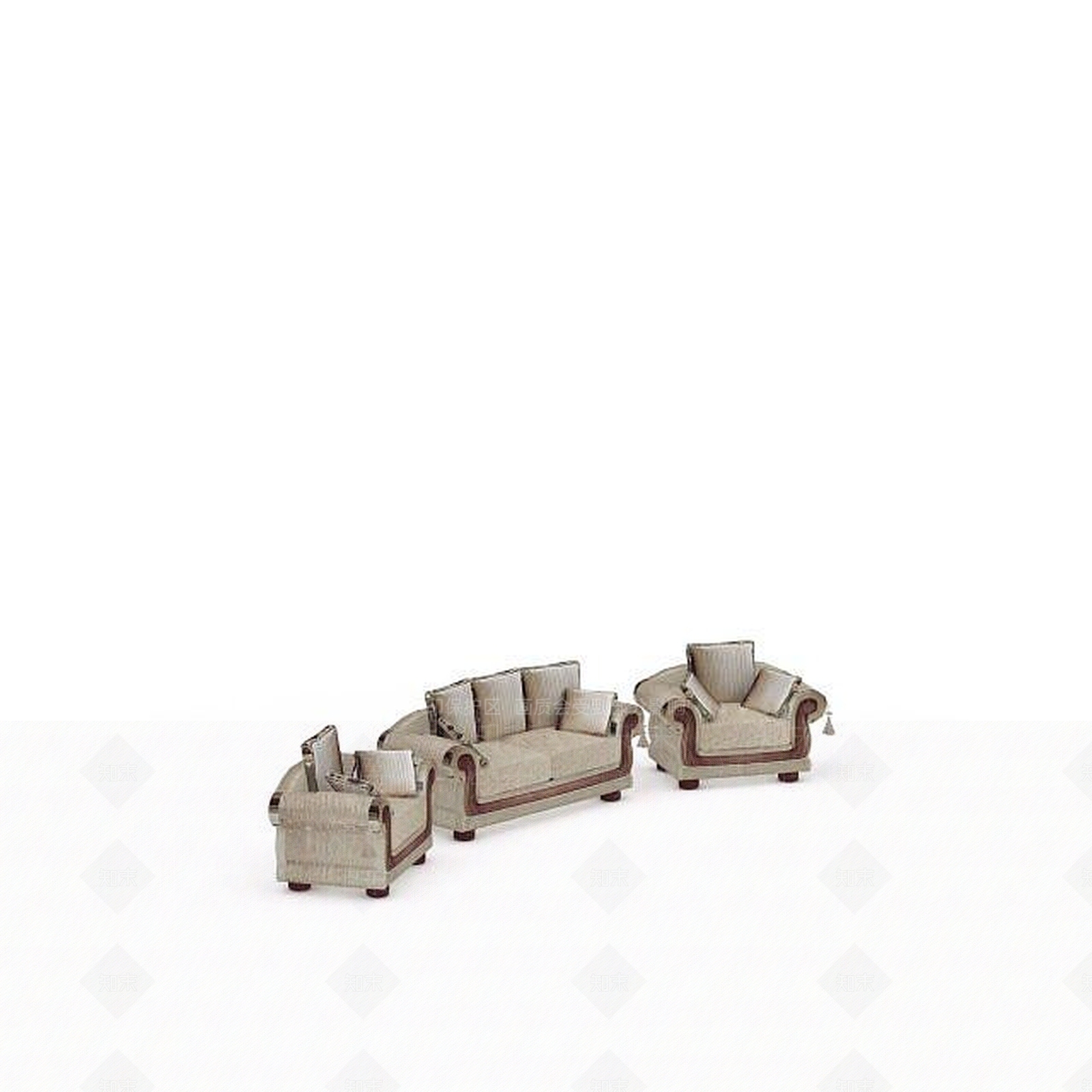 现代真皮沙发3D模型下载【ID:1197586385】