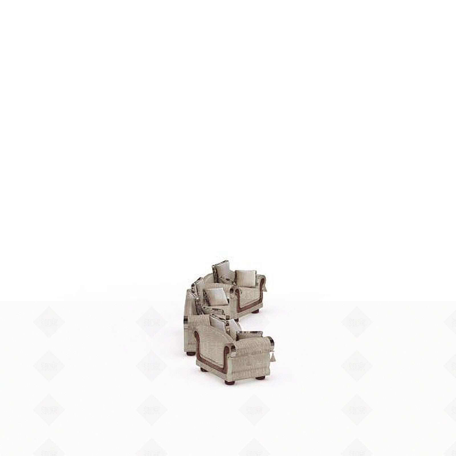 现代真皮沙发3D模型下载【ID:1197586385】