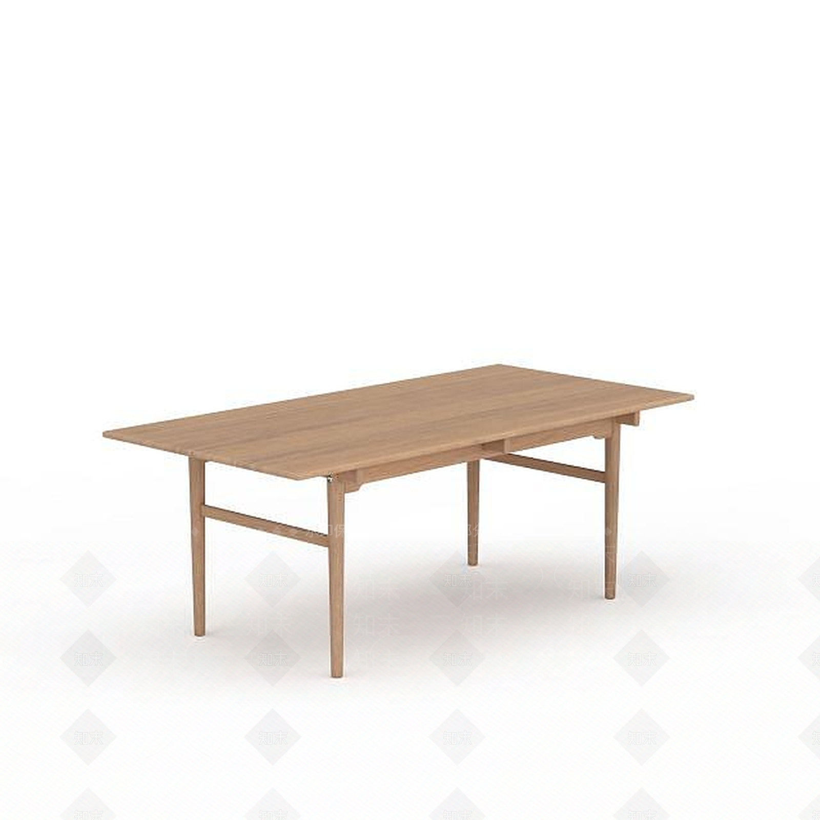 现代实木桌子3D模型下载【ID:1197587045】
