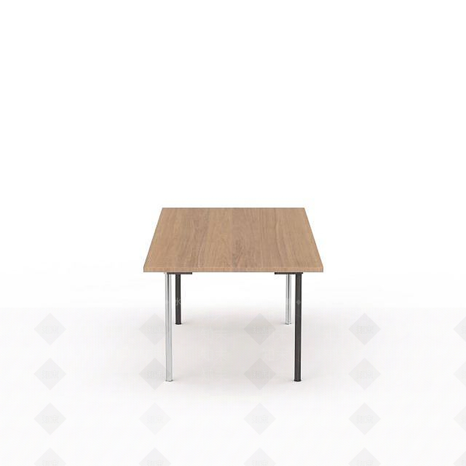 现代食堂简易餐桌3D模型下载【ID:1197587027】