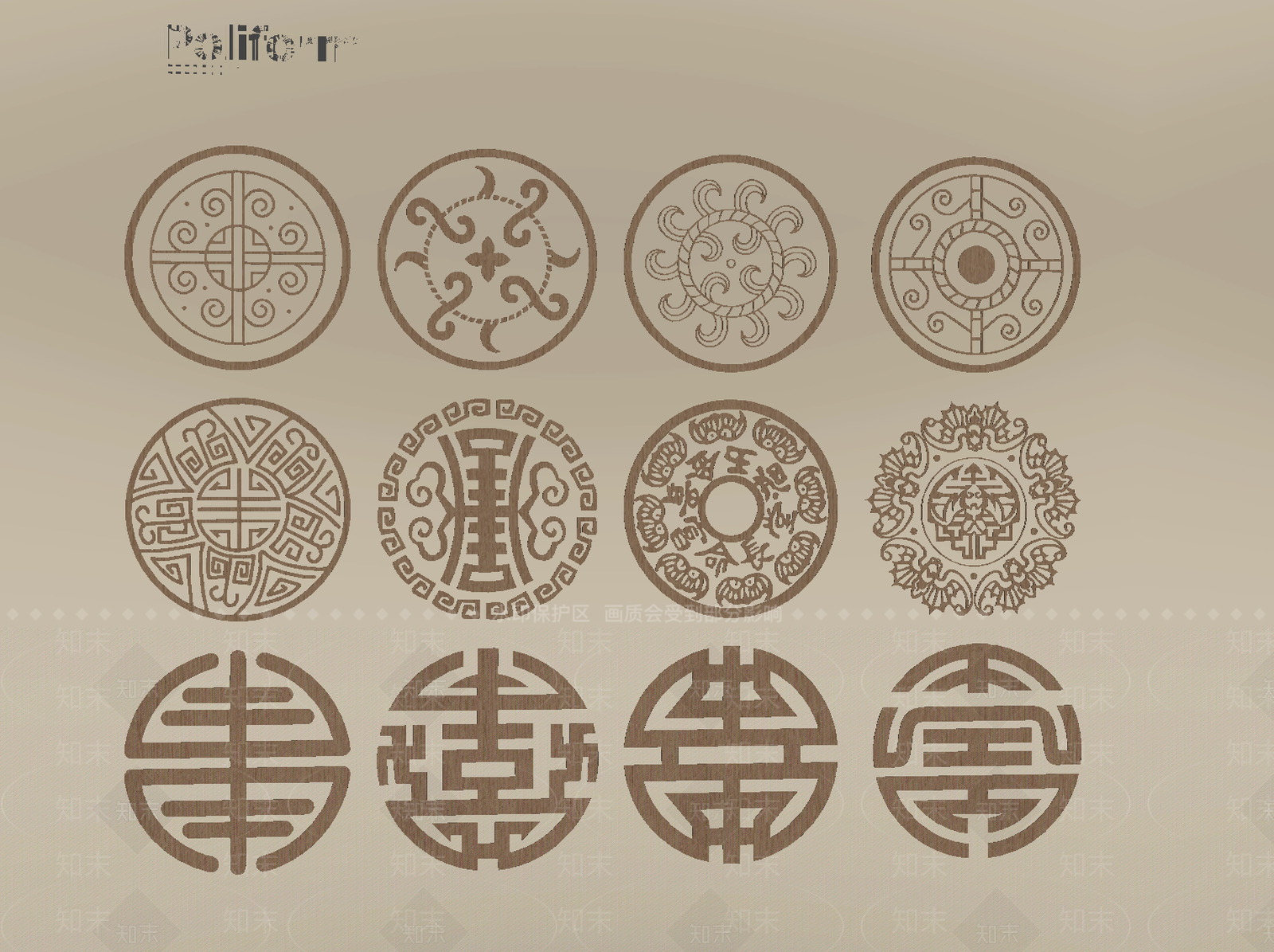 新中式雕花SU模型下载【ID:1197587390】