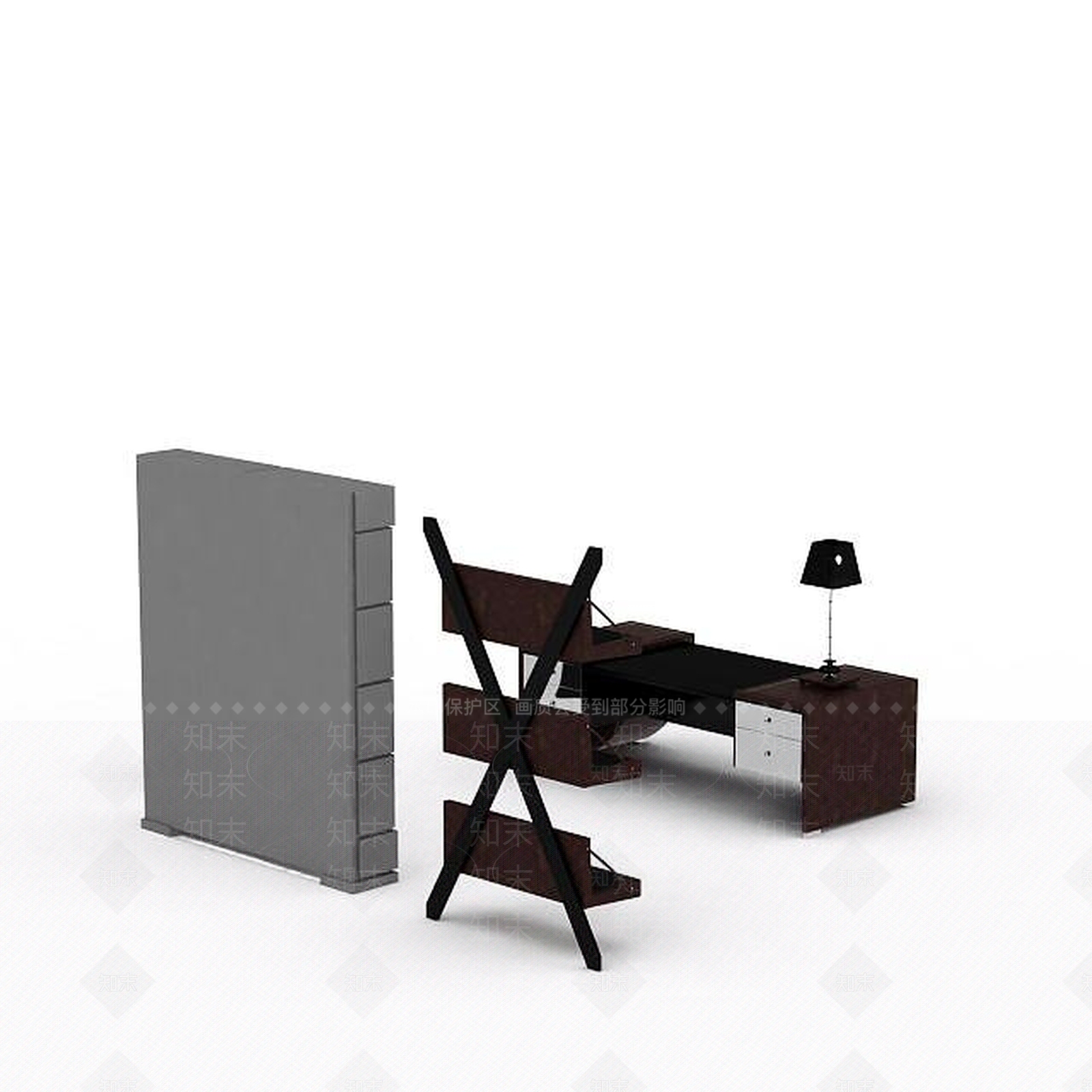 现代办公家具组合3D模型下载【ID:1197588030】