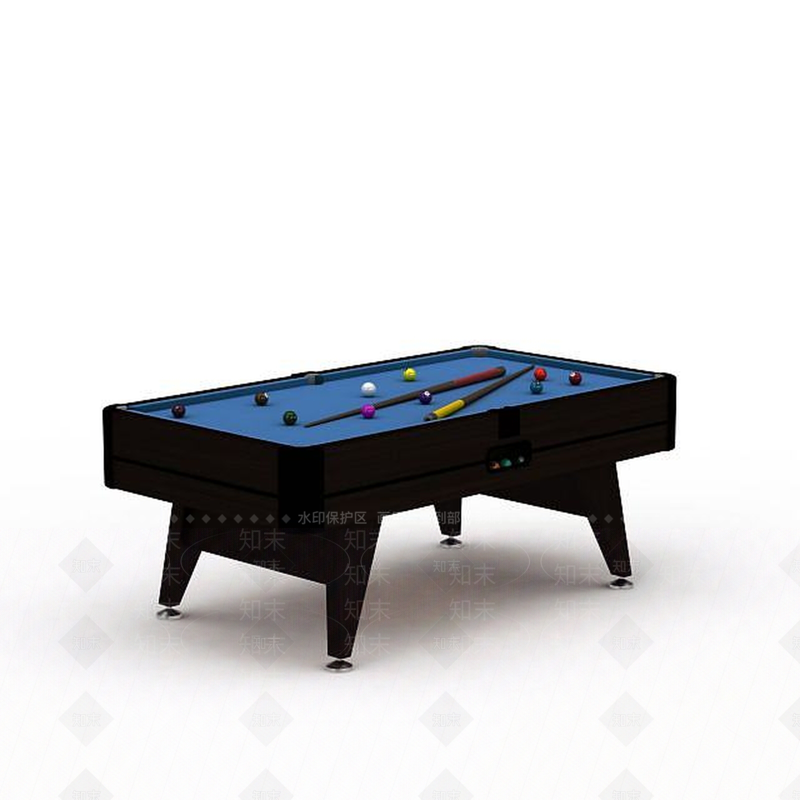 现代台球桌3D模型下载【ID:1197777420】