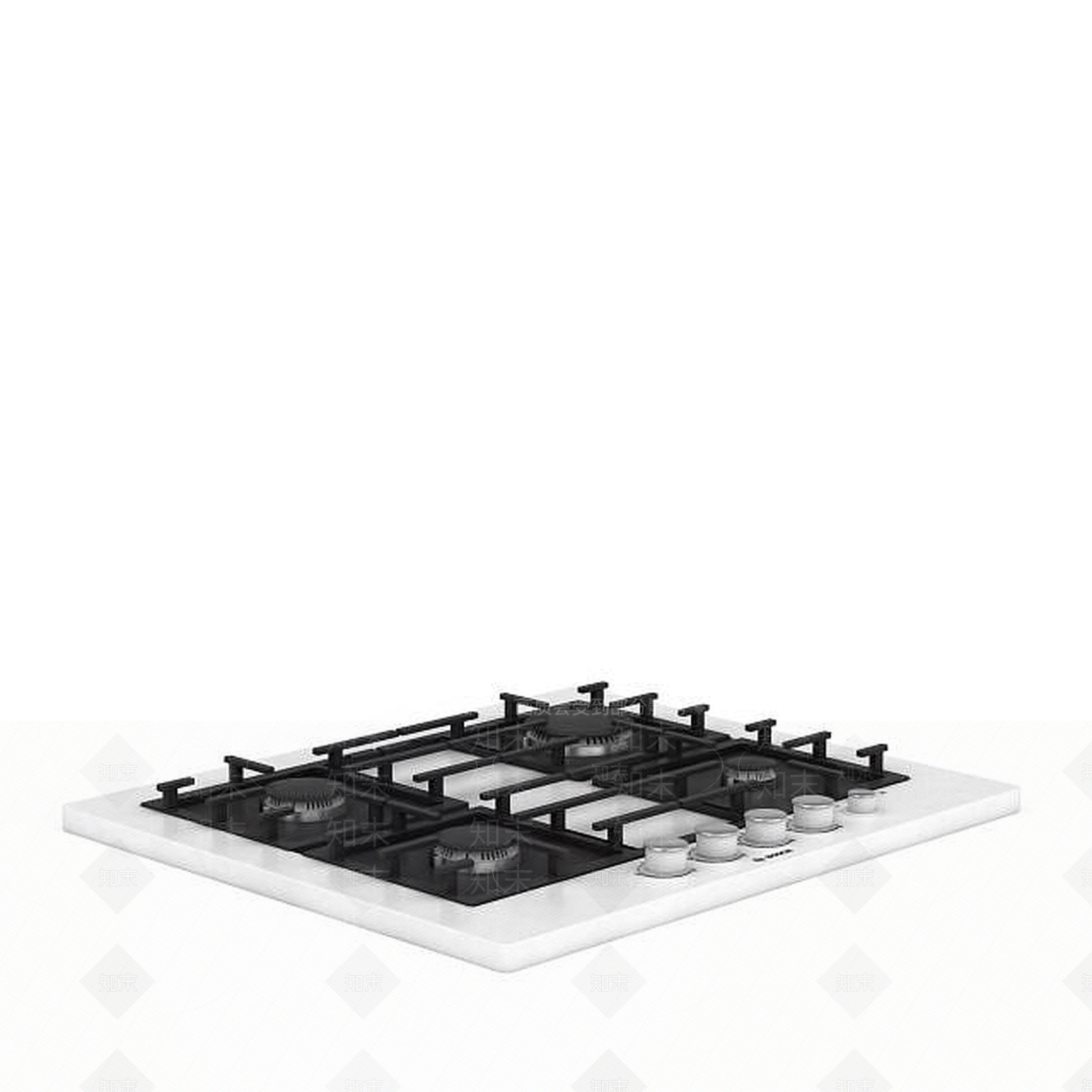 现代厨房燃气灶3D模型下载【ID:1197590633】