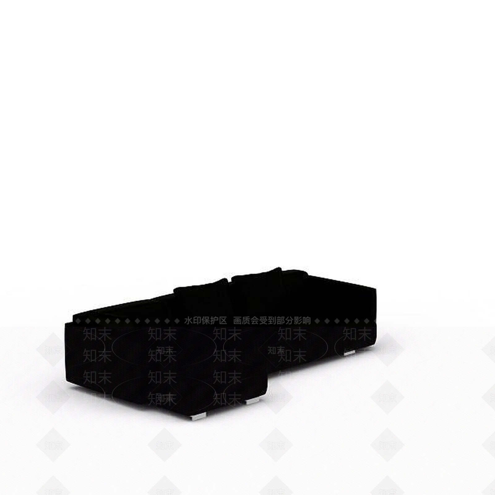 现代客厅转角沙发3D模型下载【ID:1197590903】