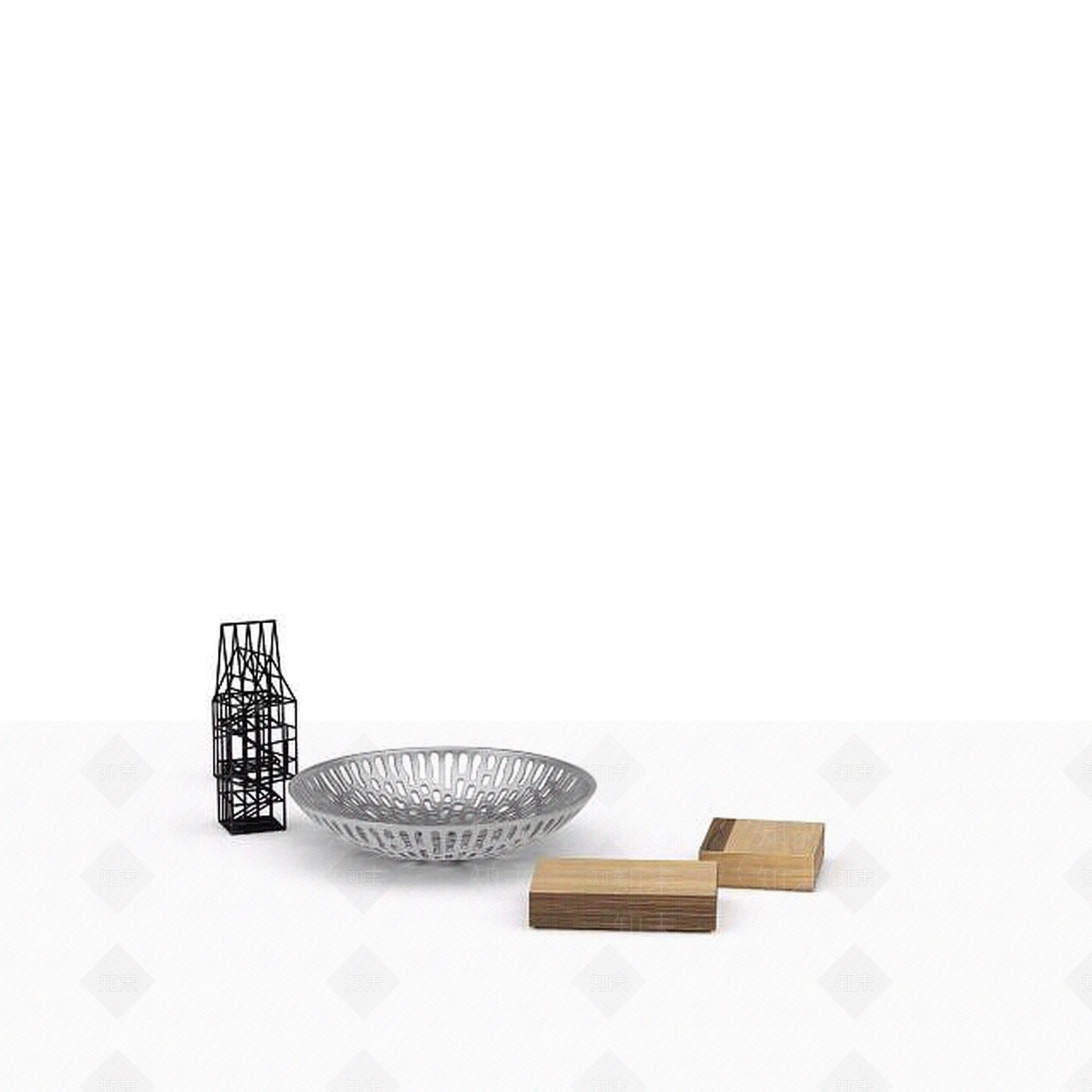 现代摆件组合3D模型下载【ID:1197591451】