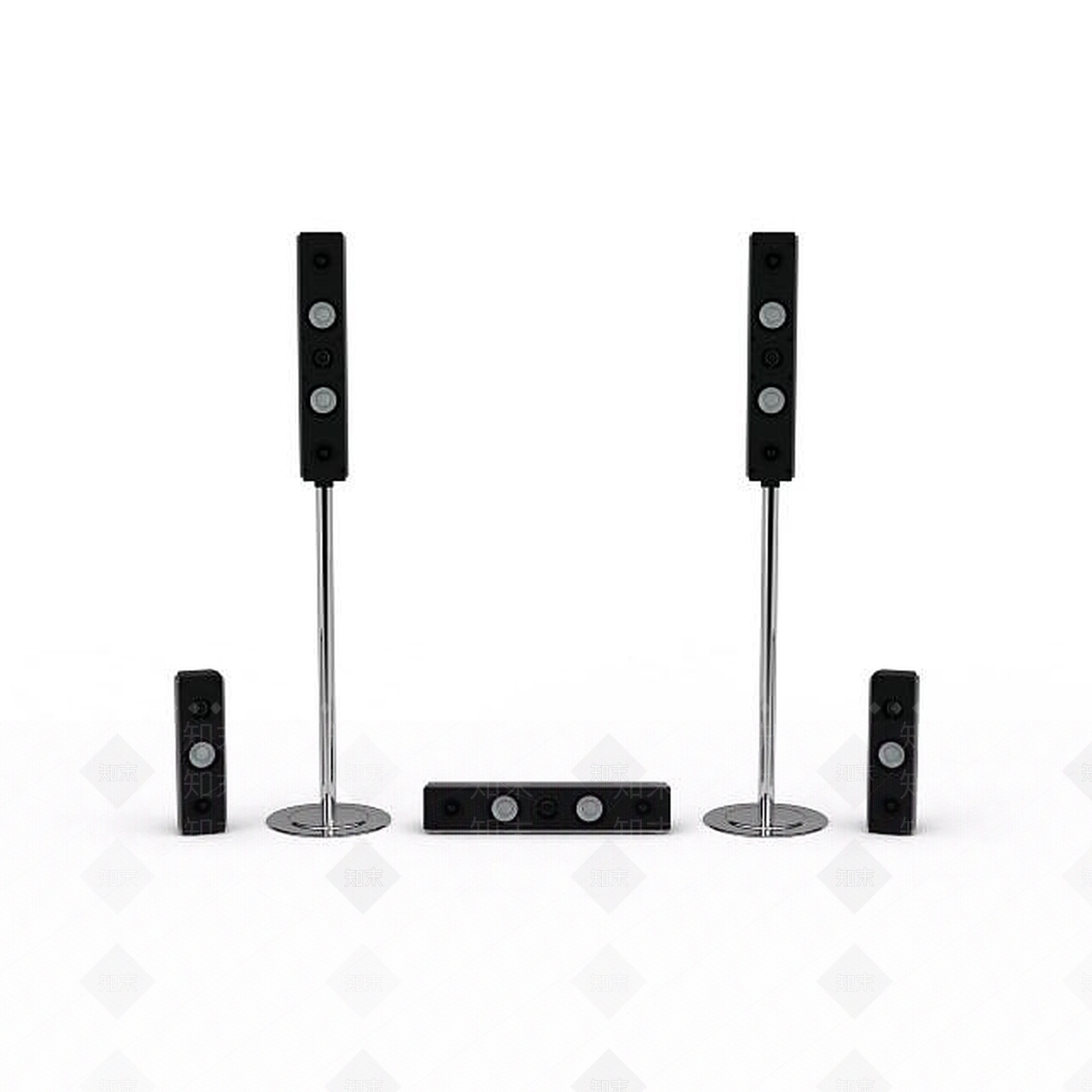 现代音响设备3D模型下载【ID:1197592891】