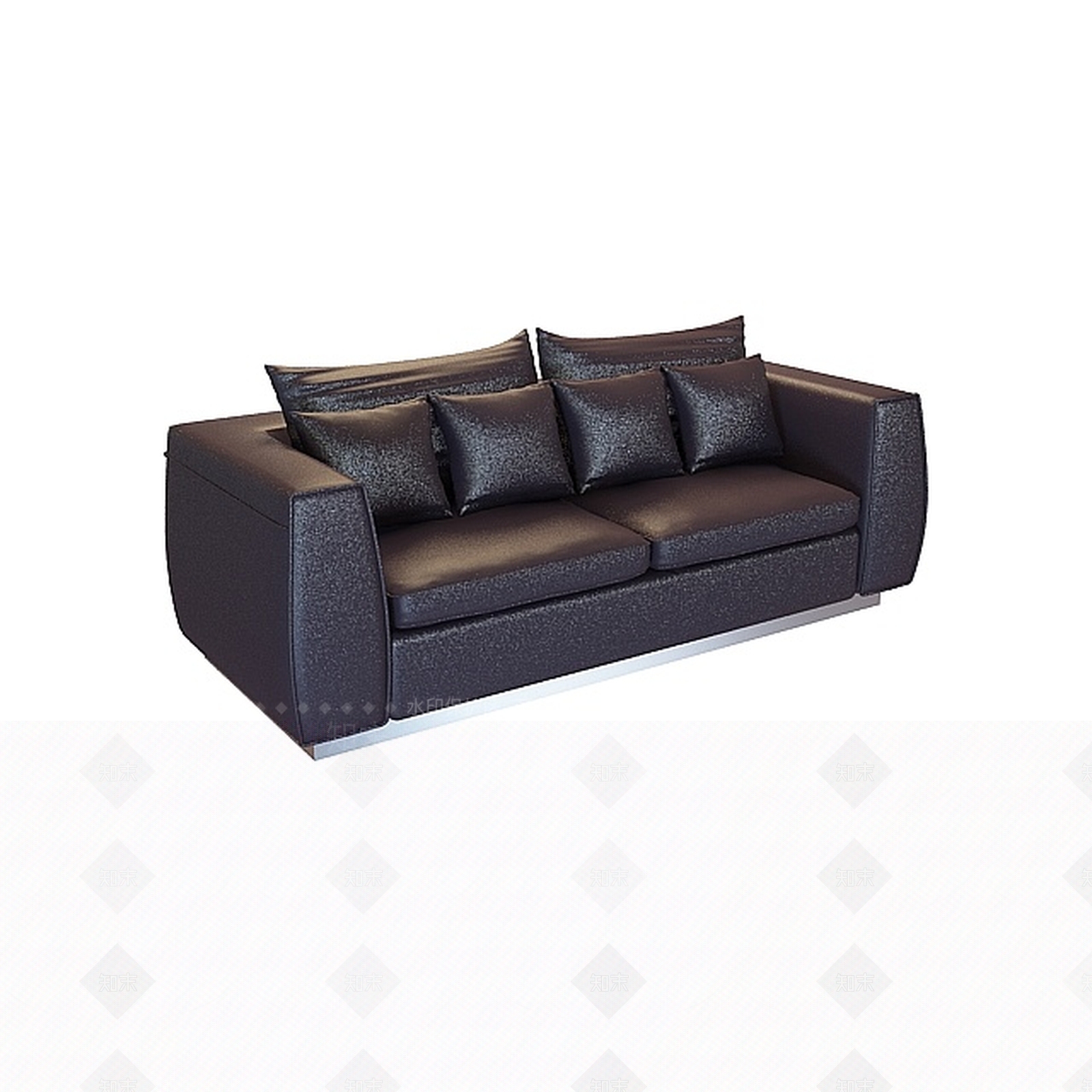 现代双人沙发3D模型下载【ID:1197592948】