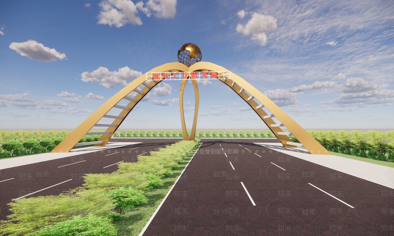 现代办公园区景观SU模型下载【ID:1197594191】