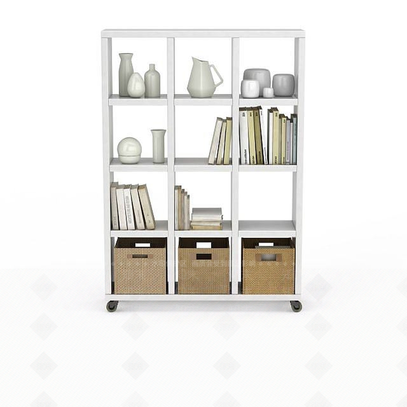 现代办公室柜子3D模型下载【ID:1197594394】