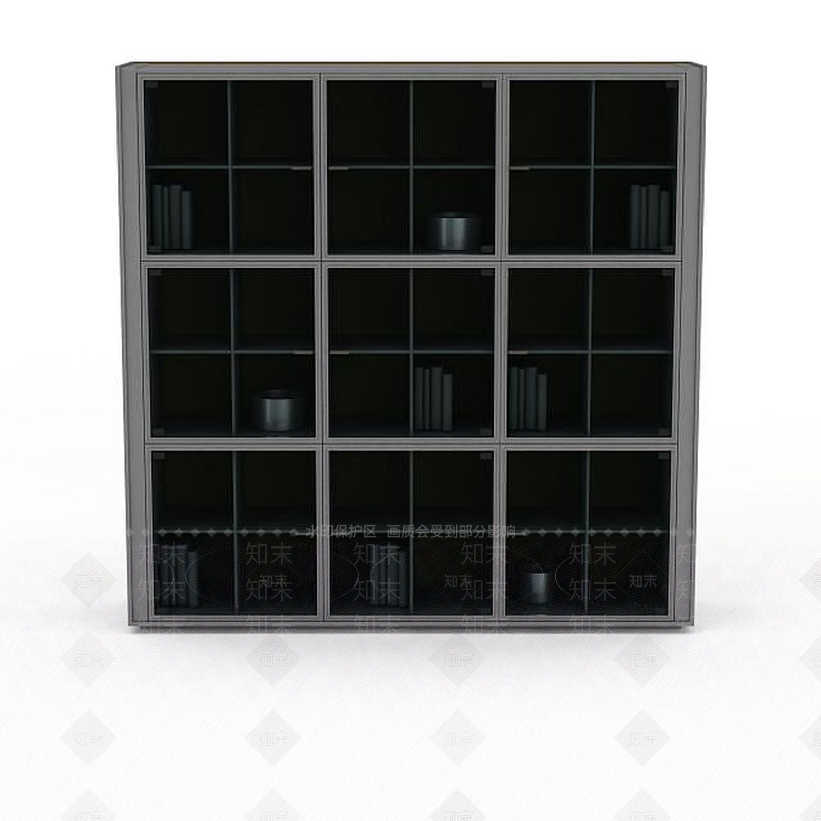 现代办公室展示柜3D模型下载【ID:1197595796】