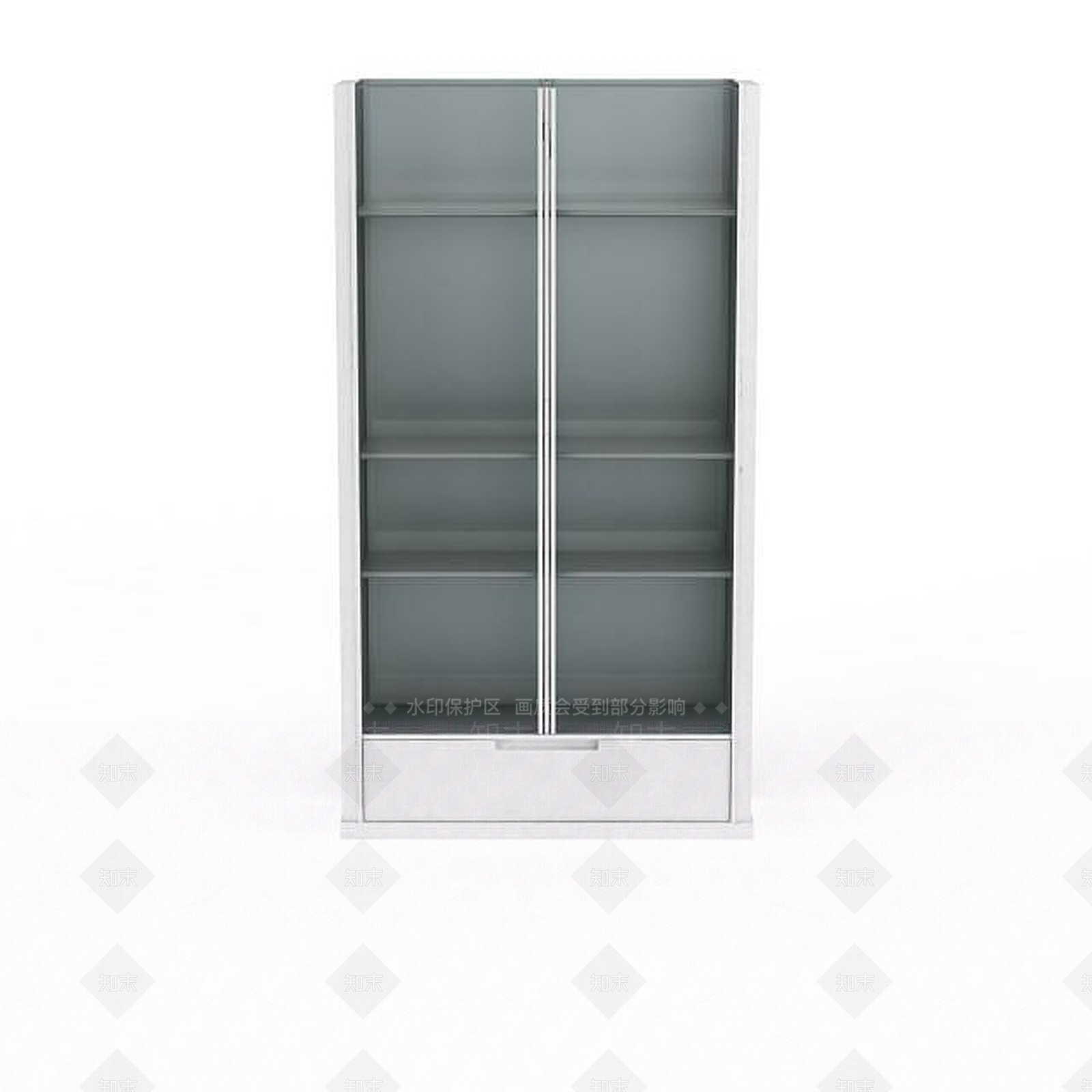 现代双开门柜子3D模型下载【ID:1197595967】