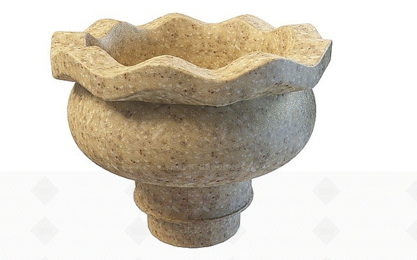 欧式古典欧式广场花盆3D模型下载【ID:1197597534】
