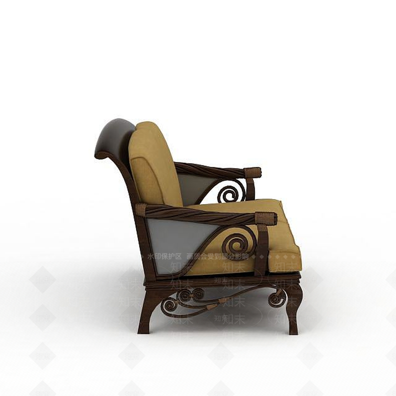 现代书桌椅3D模型下载【ID:1197599051】