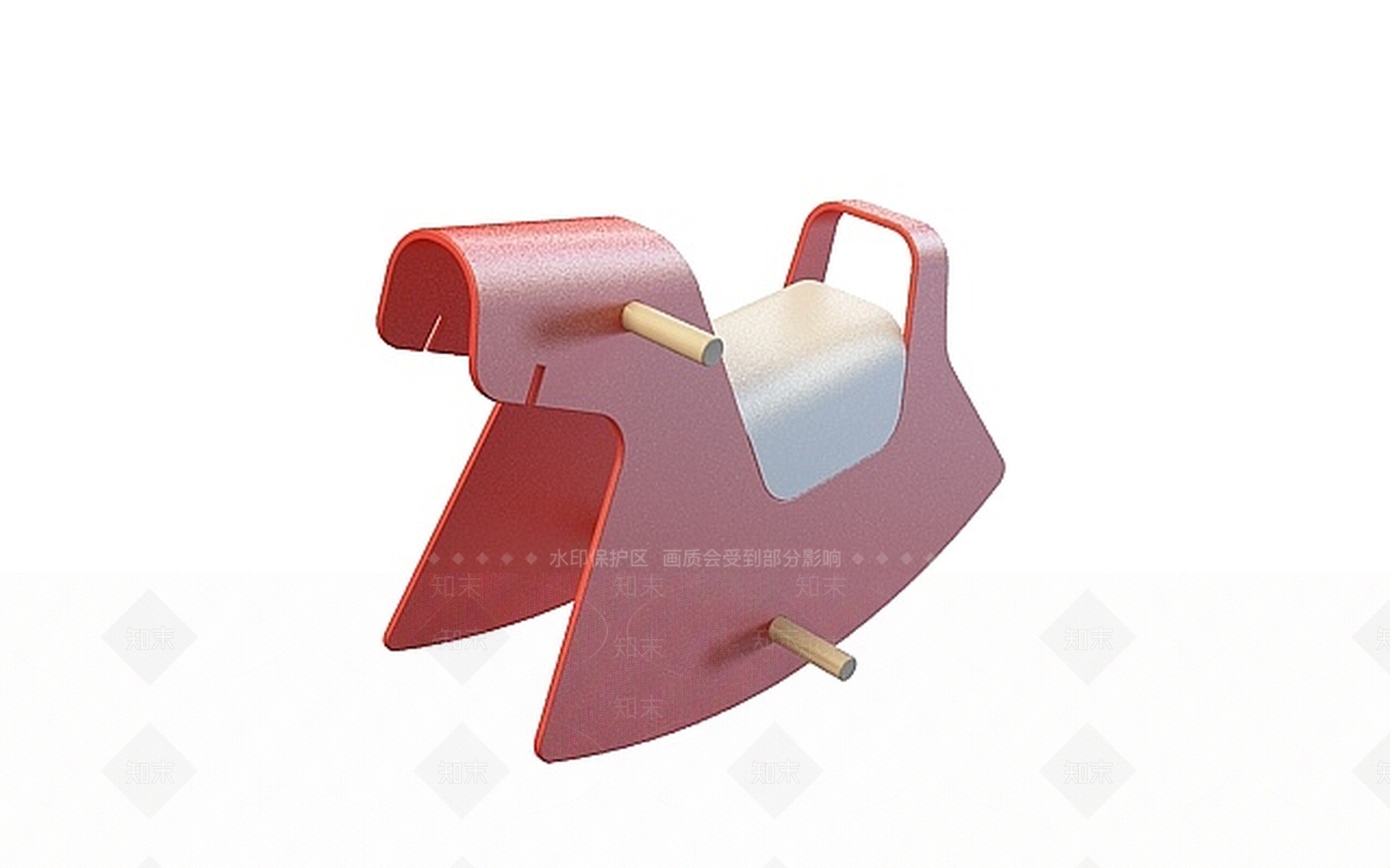 现代儿童木马3D模型下载【ID:1197599229】