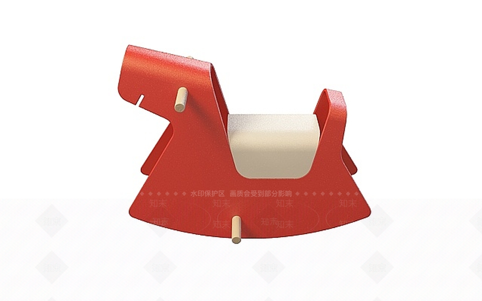 现代儿童木马3D模型下载【ID:1197599229】