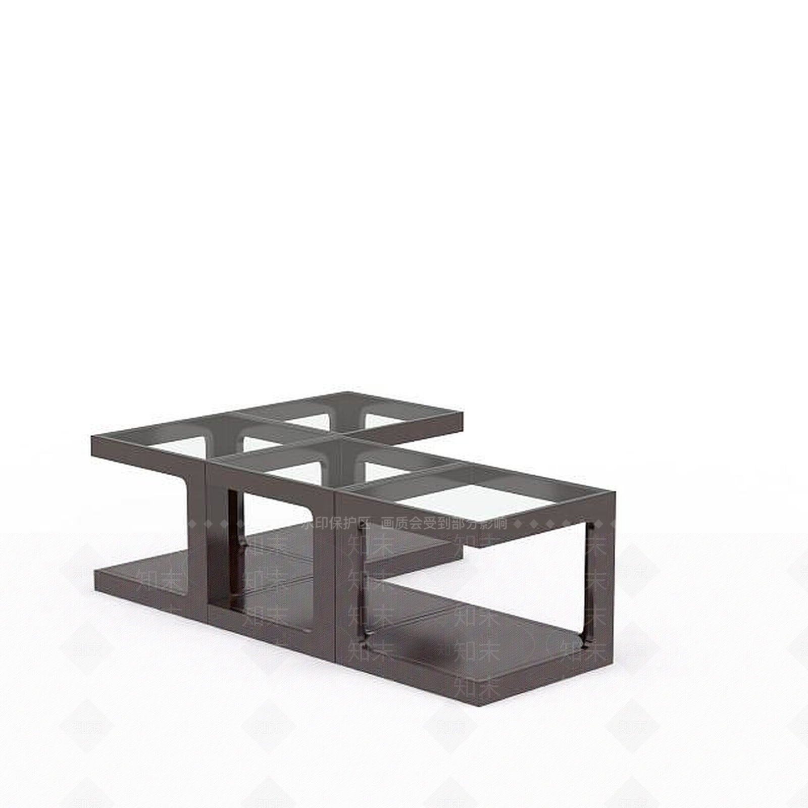现代转角桌几3D模型下载【ID:1197600507】