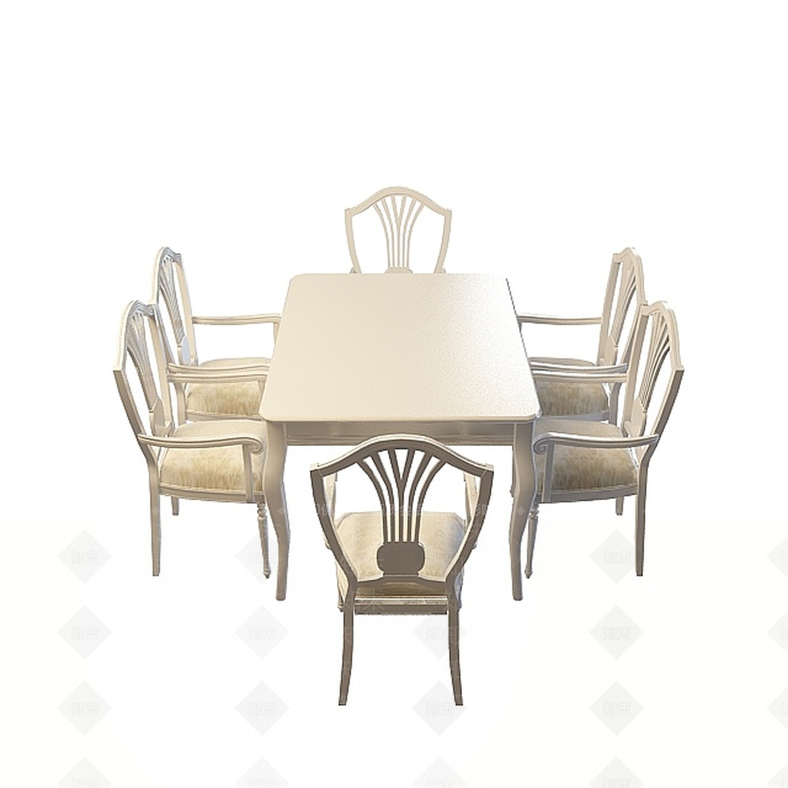 现代书桌椅3D模型下载【ID:1197601236】