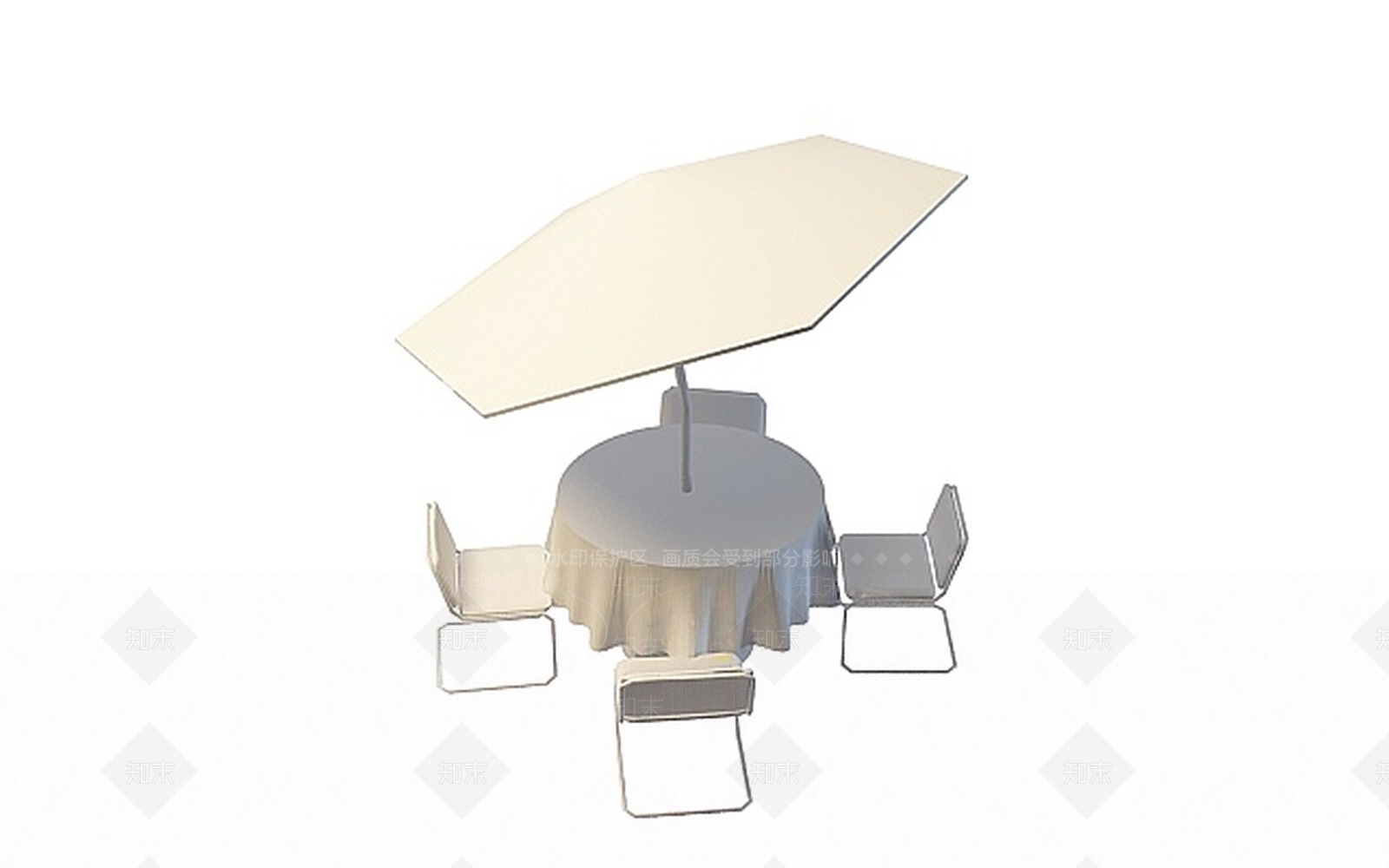 现代书桌椅3D模型下载【ID:1199824254】