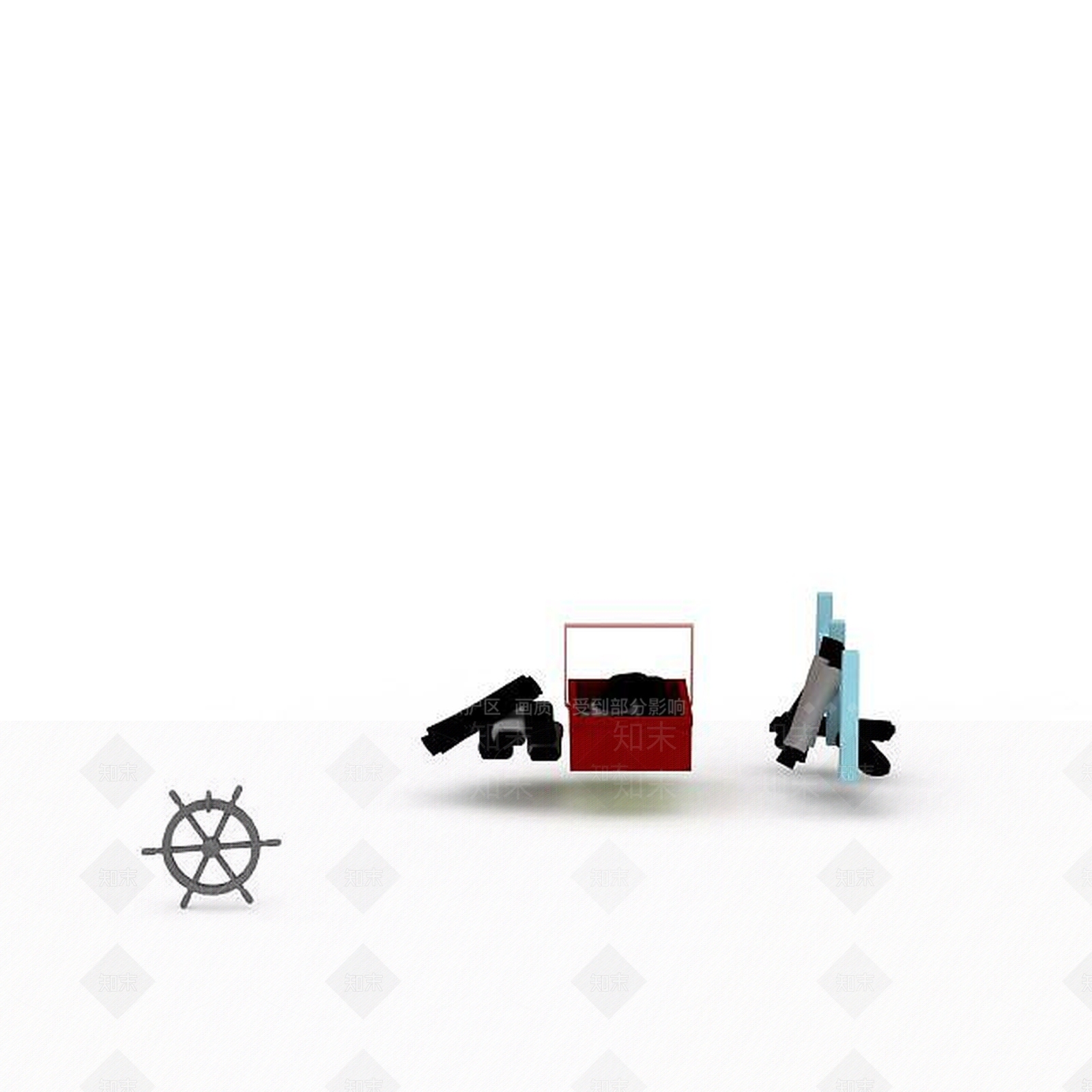 现代游戏场景配件3D模型下载【ID:1197776399】