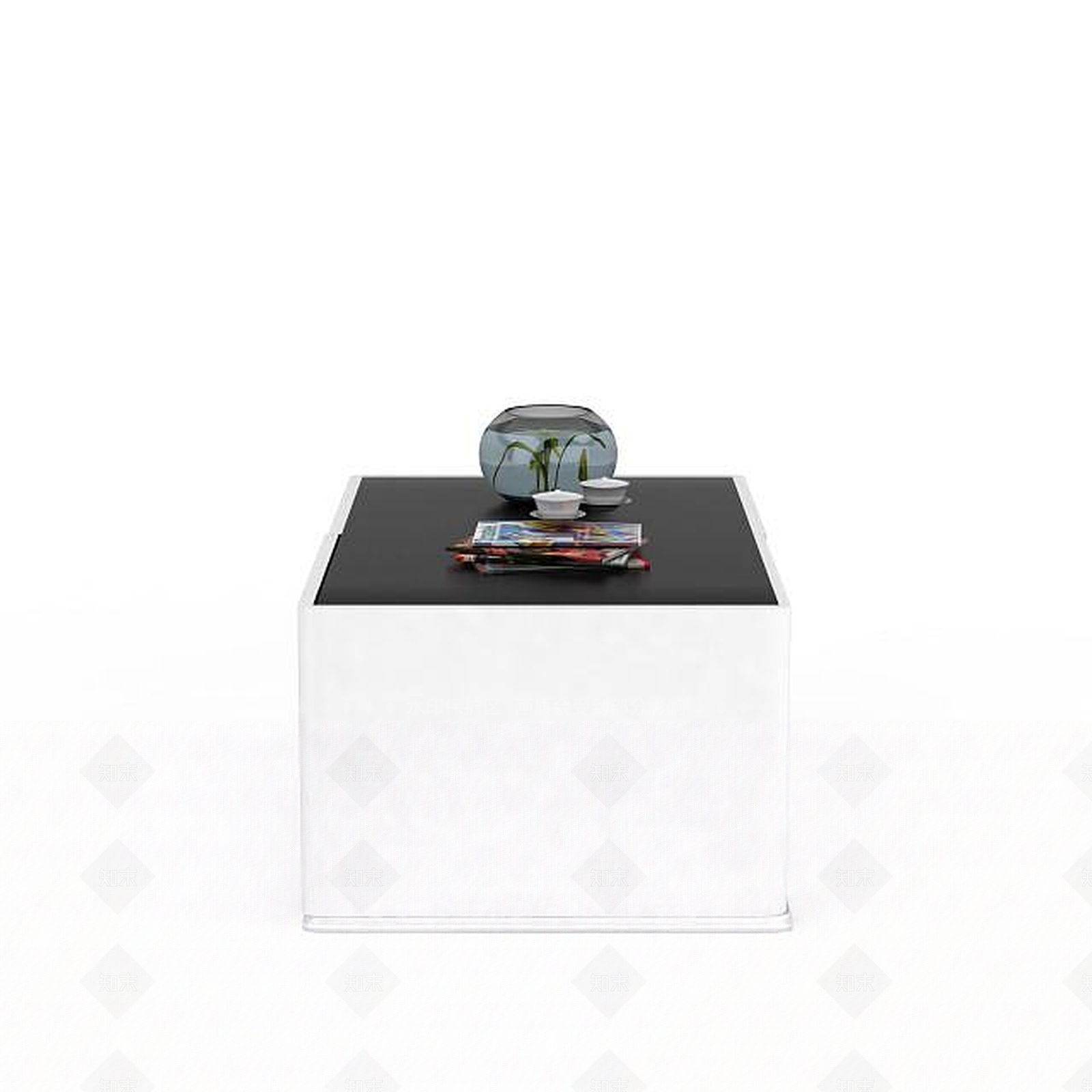 现代客厅双开门桌子3D模型下载【ID:1197602856】