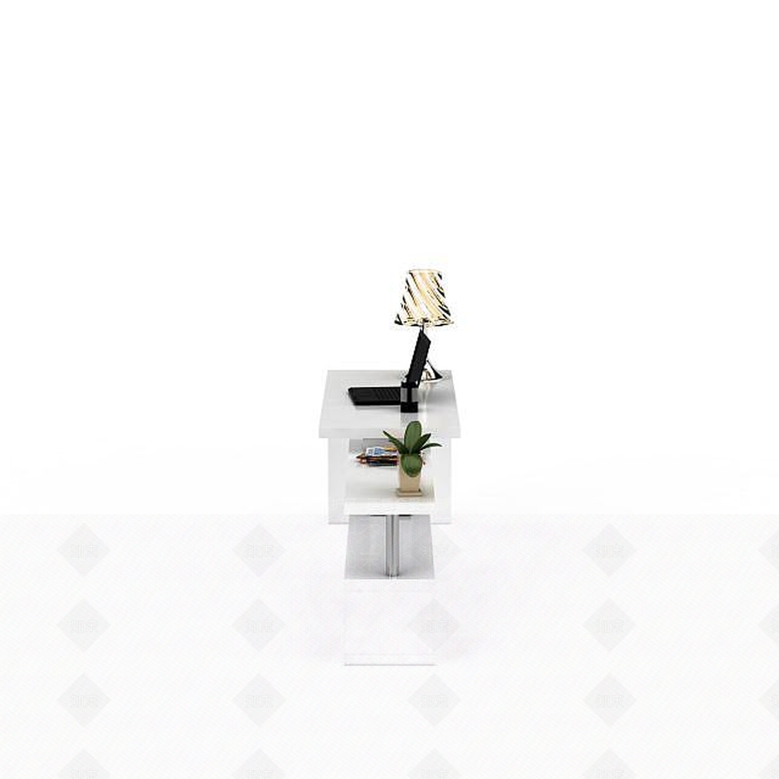 现代办公电脑桌3D模型下载【ID:1197604023】