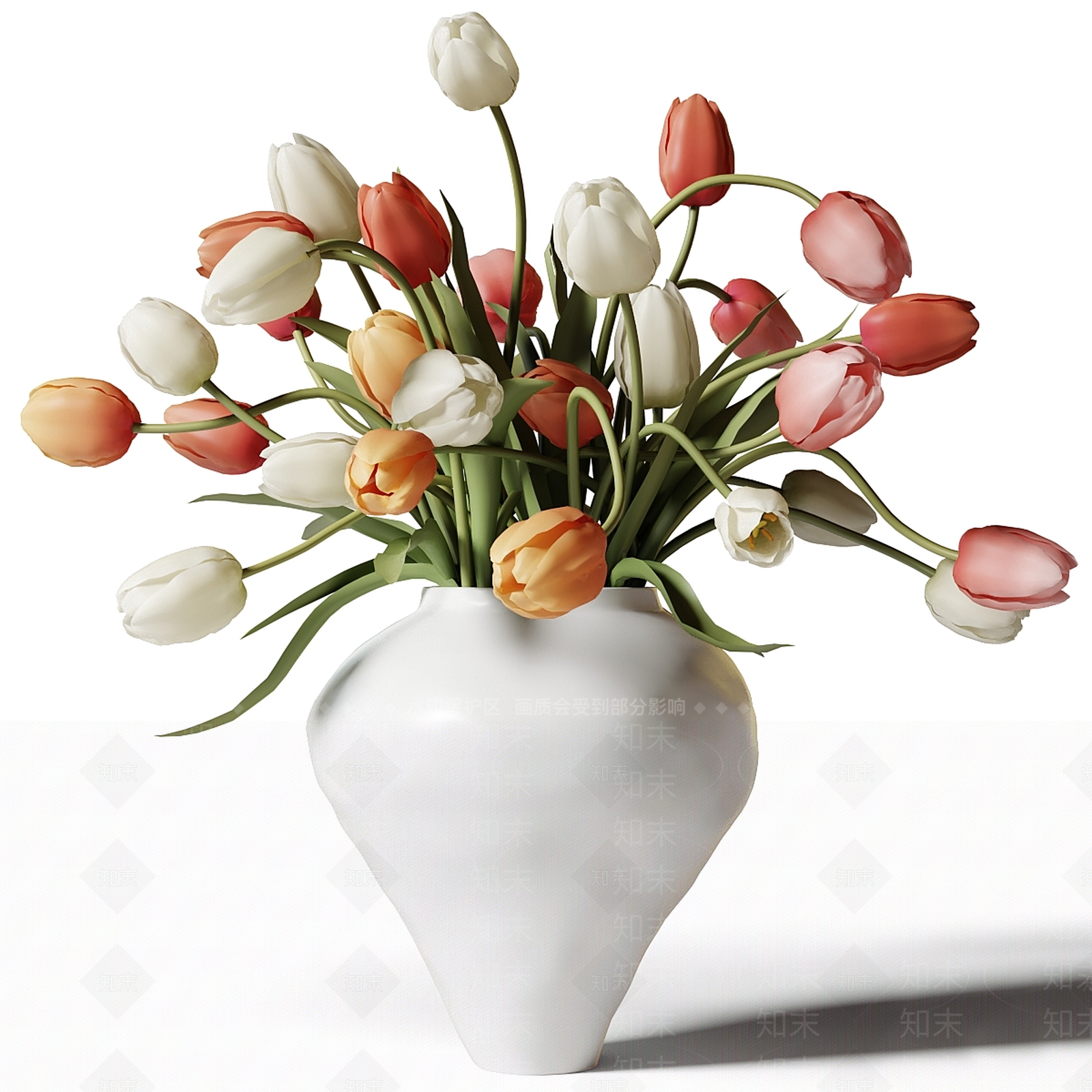 现代法式花艺3D模型下载【ID:1197720292】
