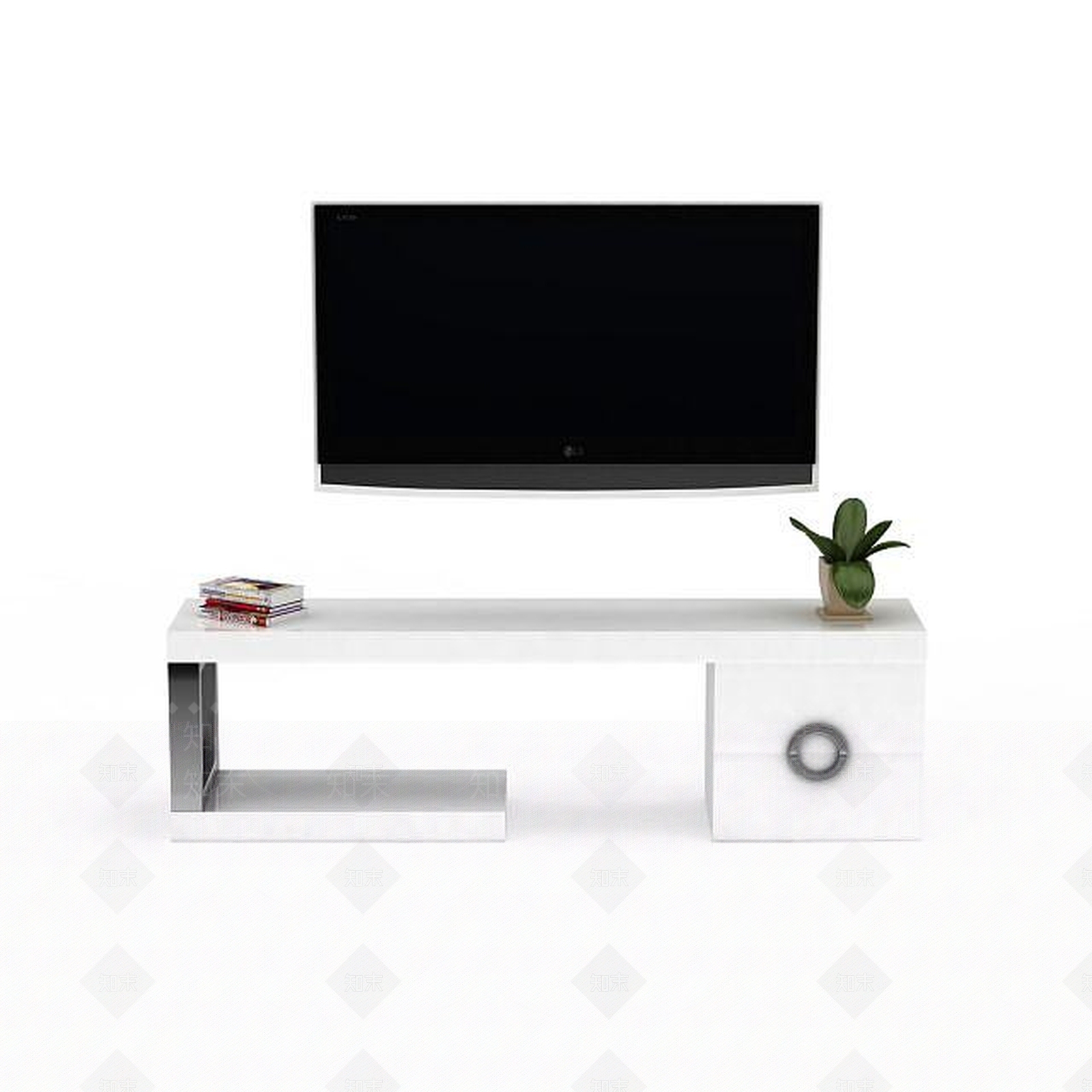 现代风格电视柜3D模型下载【ID:1197604977】