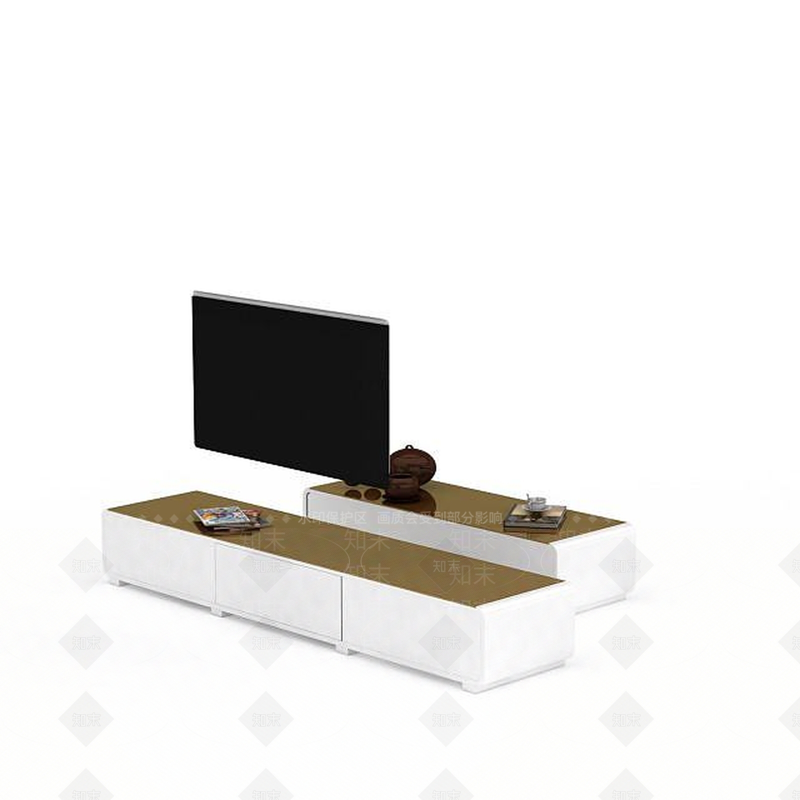 现代风格电视柜3D模型下载【ID:1197605041】